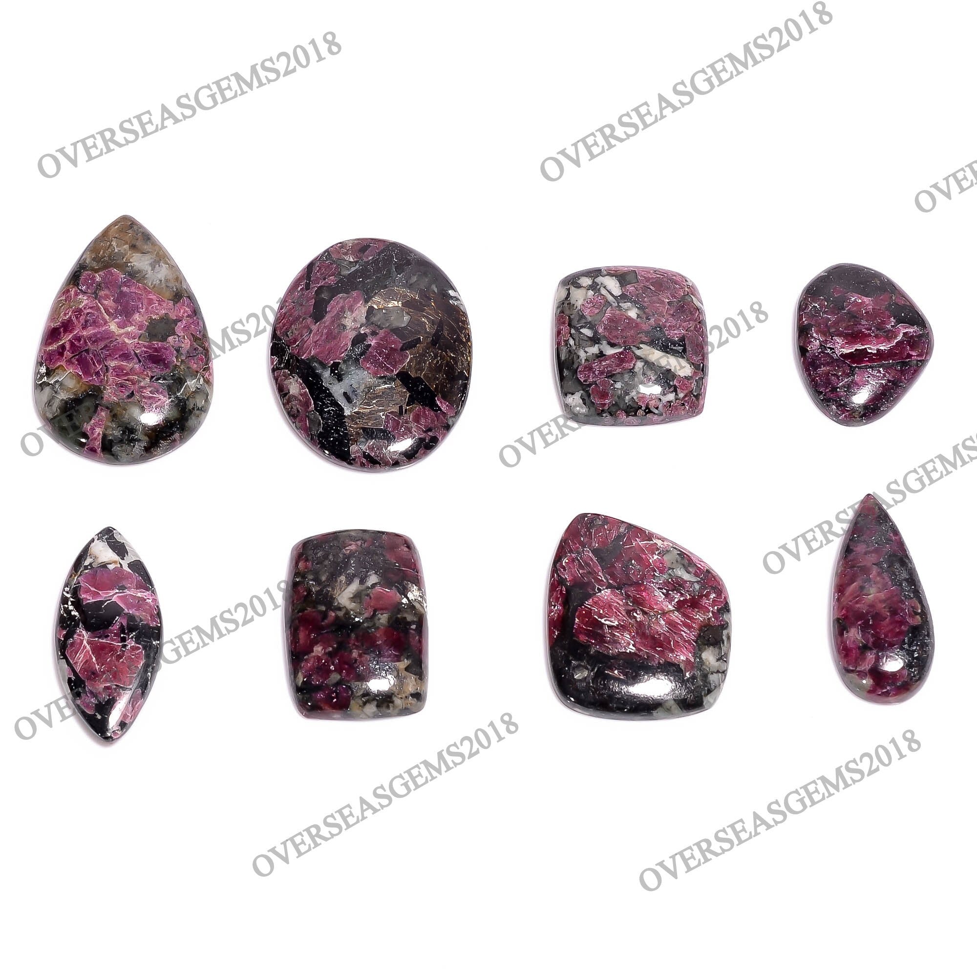 Natural Eudialyte Cabochon Wholesale Gemstone, Bulk Designer Crystal Gemstone, DIY-ART-CRAFTS Pendant Necklace Jewelry m - image 3