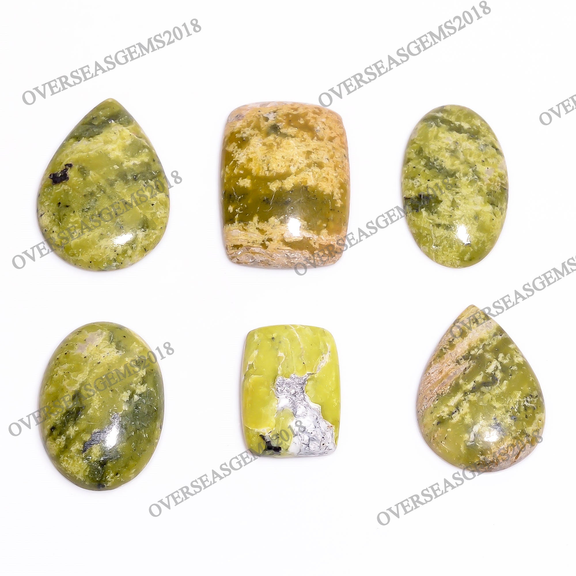 Natural Lizardite Cabochon Gemstone: Bulk Designer Crystals for Jewelry Making - image 3