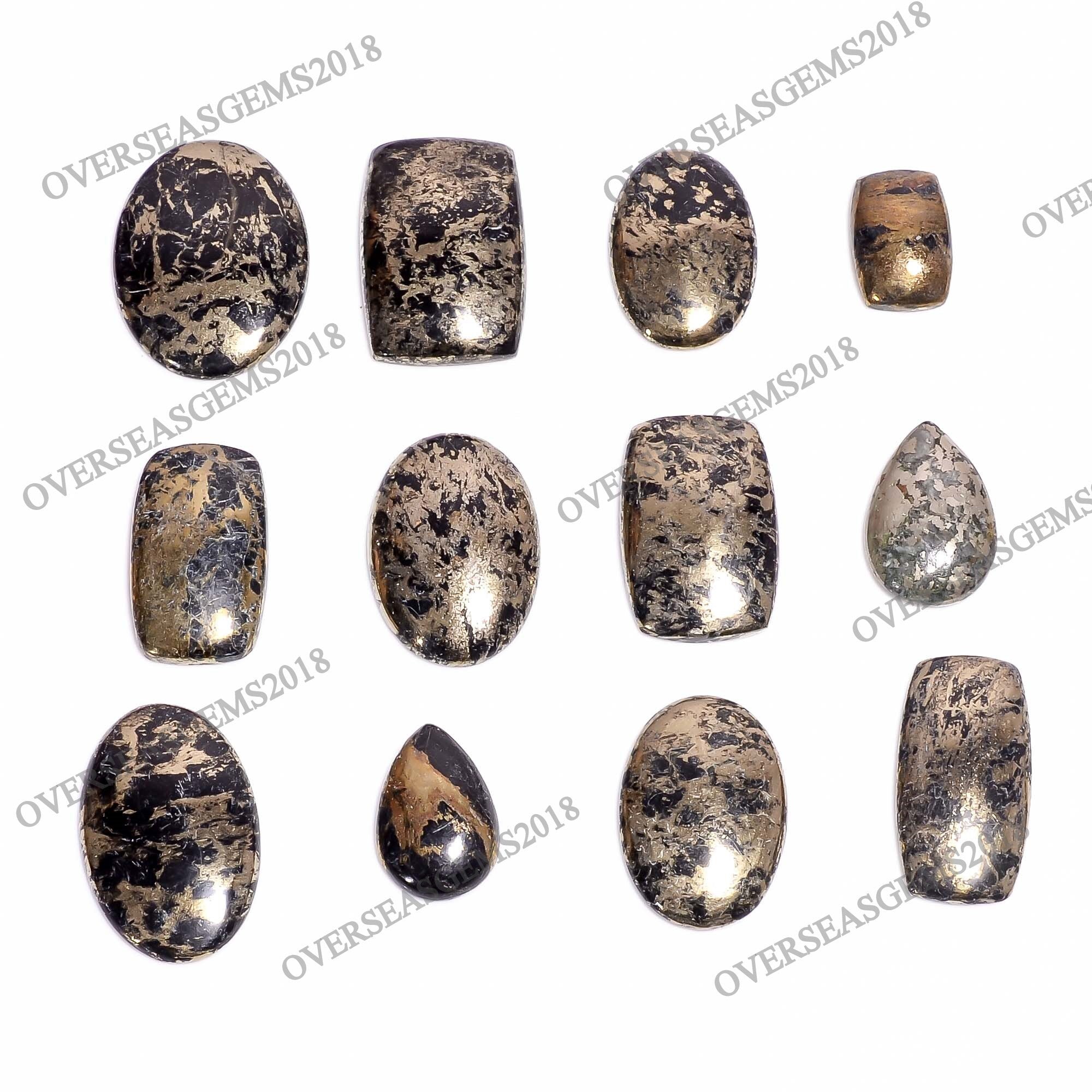 Natural Apache Gold Cabochon: Bulk Gemstone for Jewelry Making - image 2