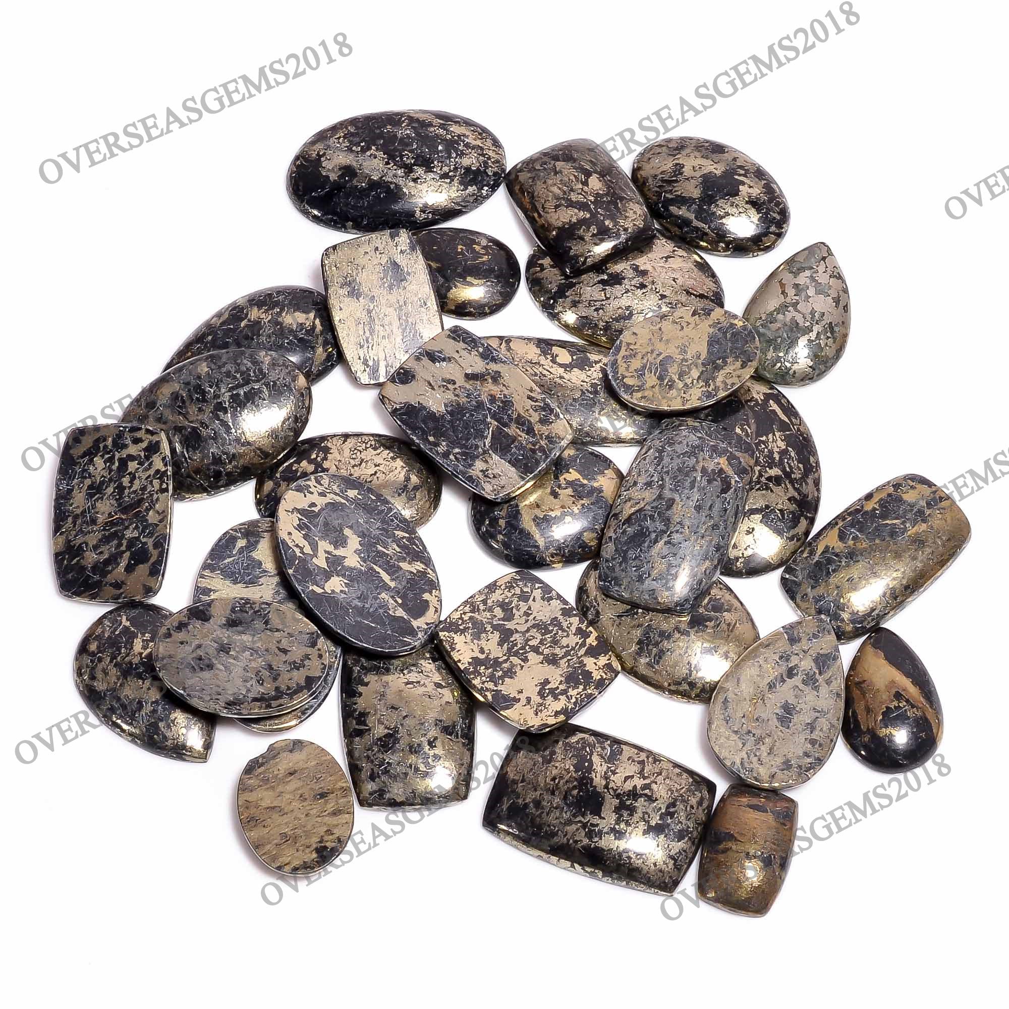 Natural Apache Gold Cabochon: Bulk Gemstone for Jewelry Making