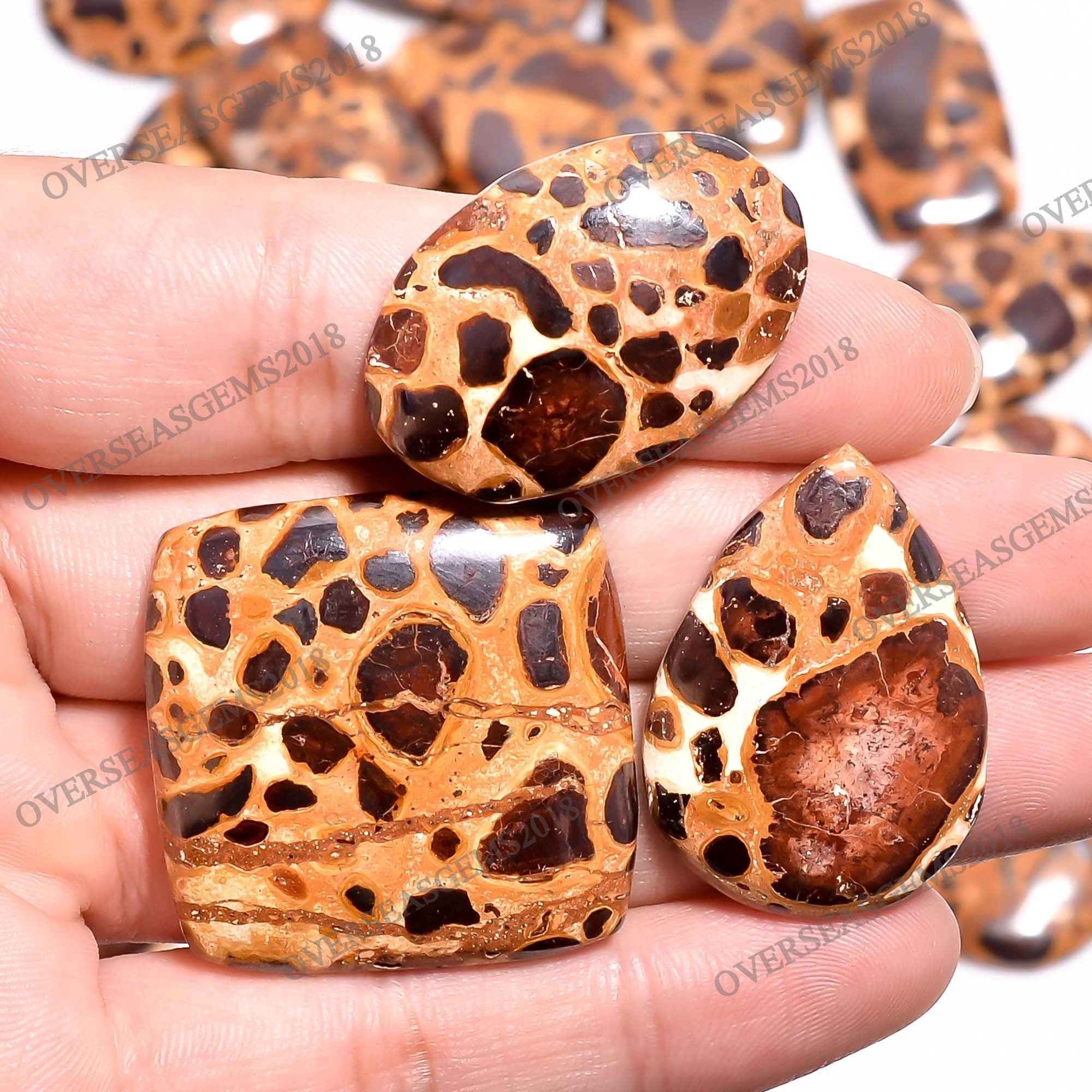 Natural Bauxite Cabochon, Bulk Designer Gemstone, Jewelry Making Supply - image 4