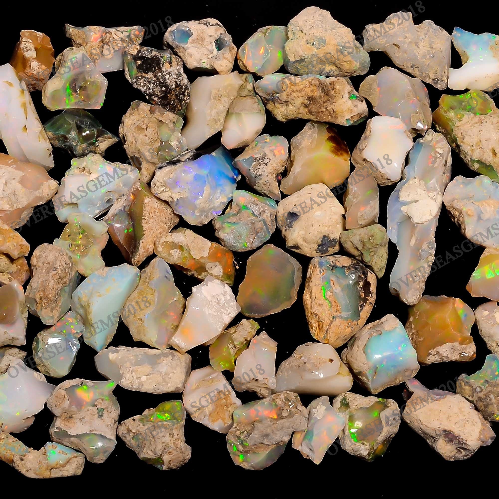 Natural Ethiopian Welo Fire Opal Rough, October Birthstone, 30 Carats - image 3