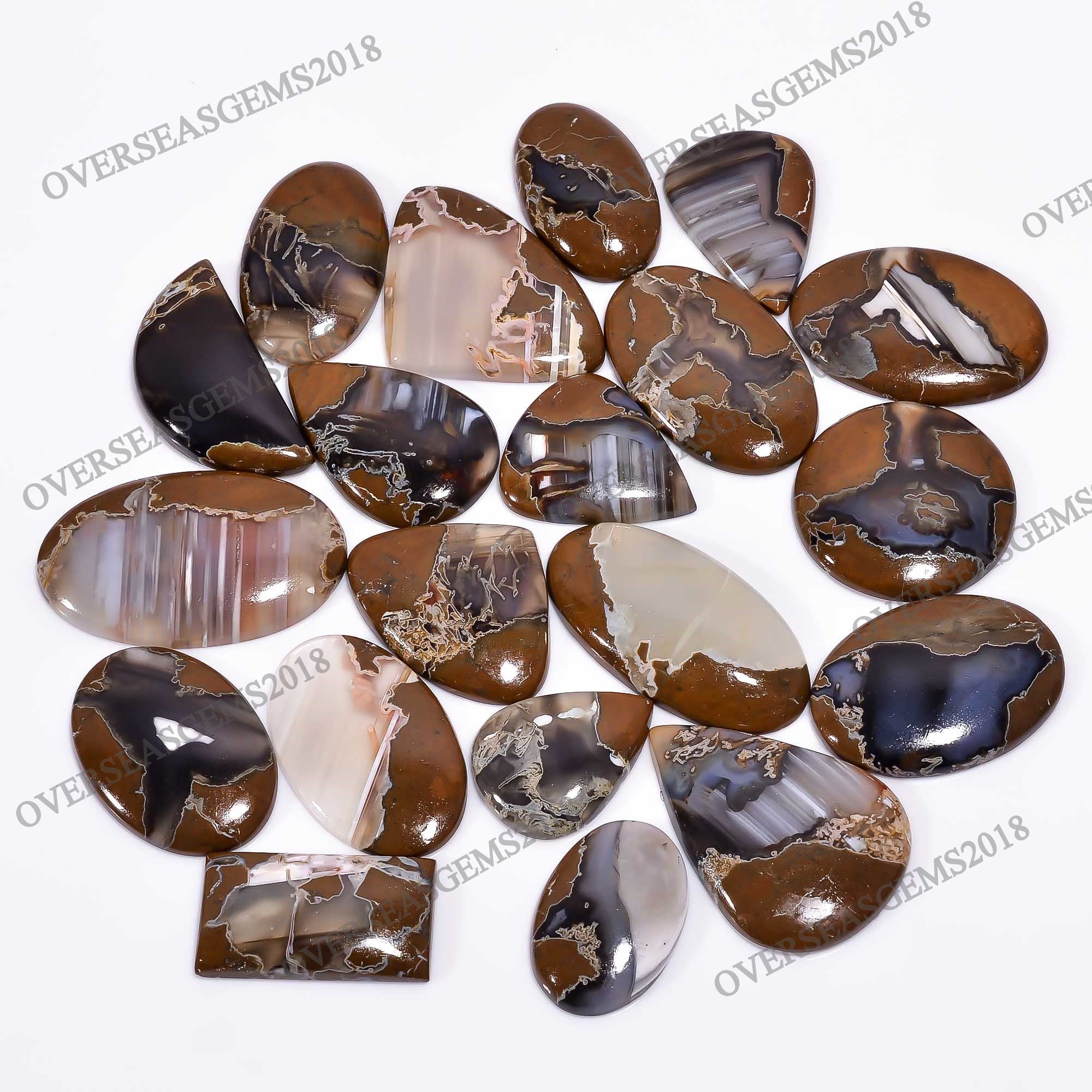 AAA Priday Ranch Cabochon Lot: Loose Gemstone Mix, Jewelry Making
