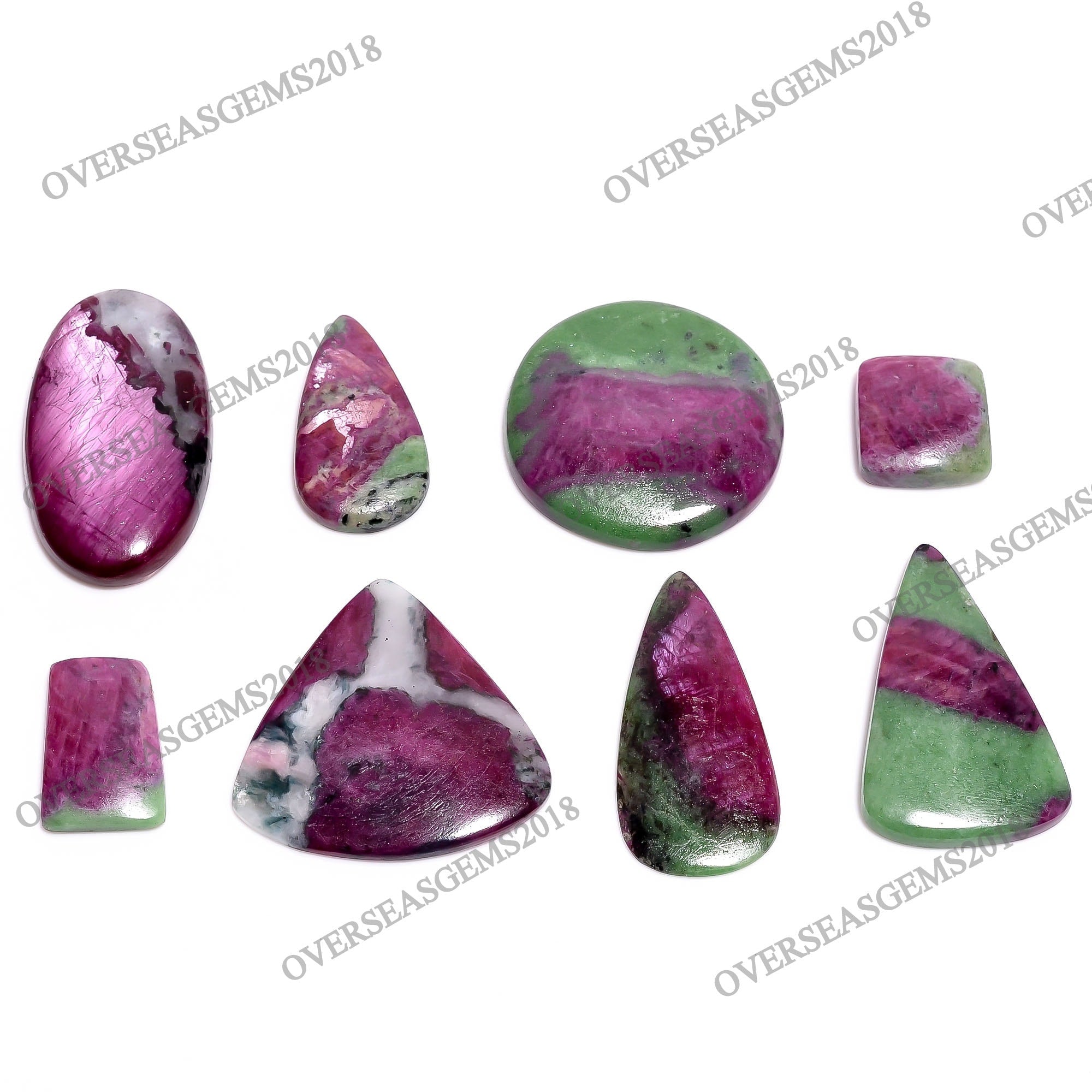 Natural Ruby Zoisite Cabochon, Wholesale Gemstone, Pendant Necklace Jewelry - image 4