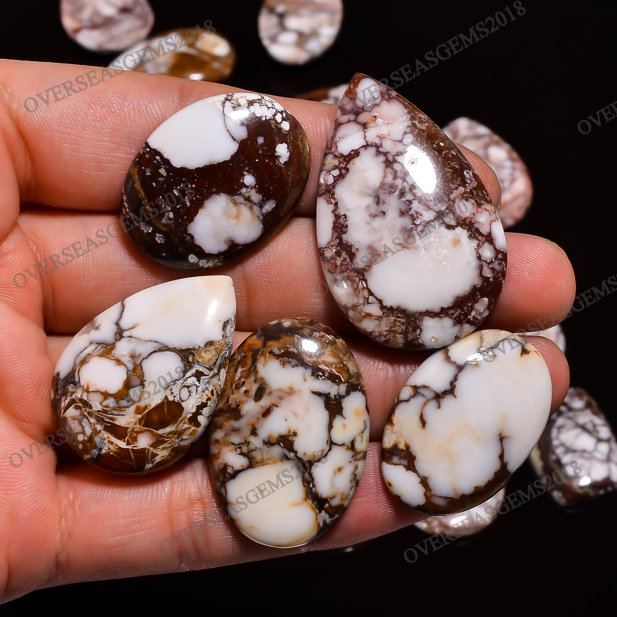 Wild Horse Cabochon, Bulk Crystal Gemstone, DIY Jewelry Supplies