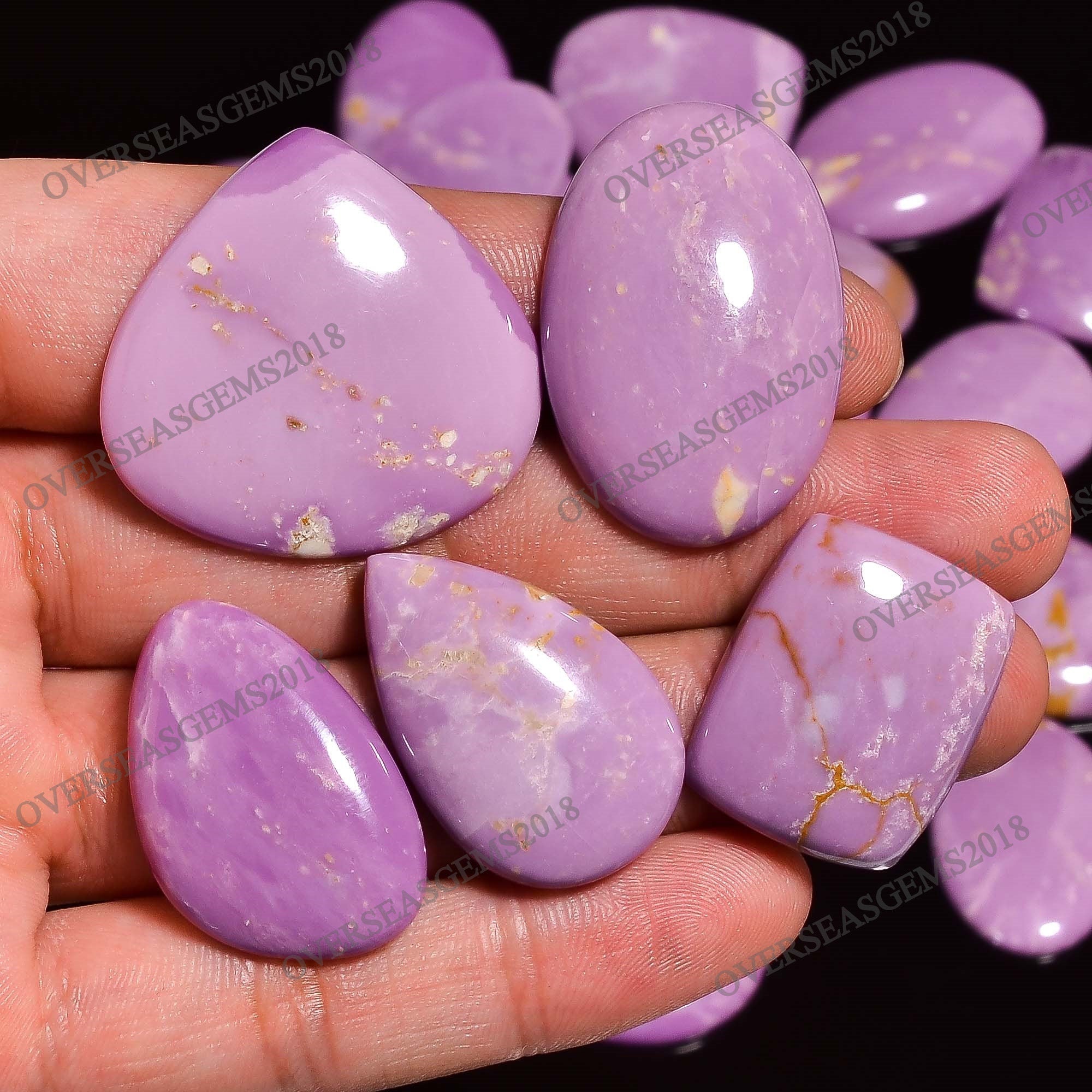 Natural Phosphosiderite Cabochon: Bulk Crystal Gemstone for Jewelry Making