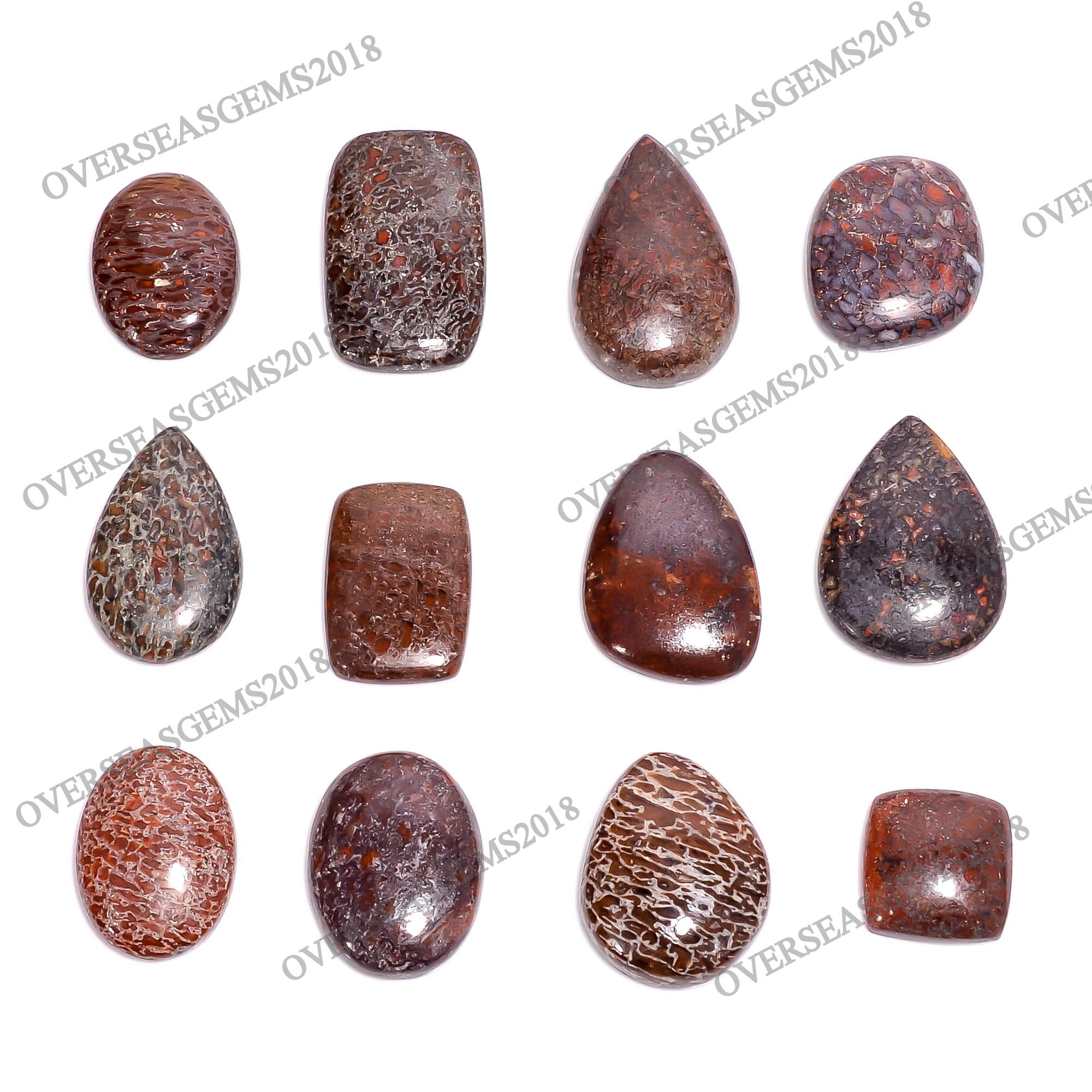 Natural Dinosaur Bone Cabochon Gemstone, DIY Jewelry Making - image 2