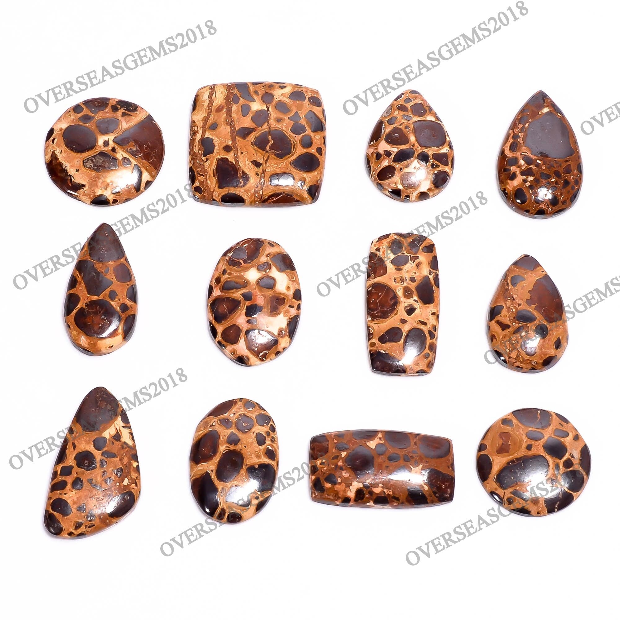 Natural Bauxite Cabochon, Bulk Designer Gemstone, Jewelry Making Supply - image 2