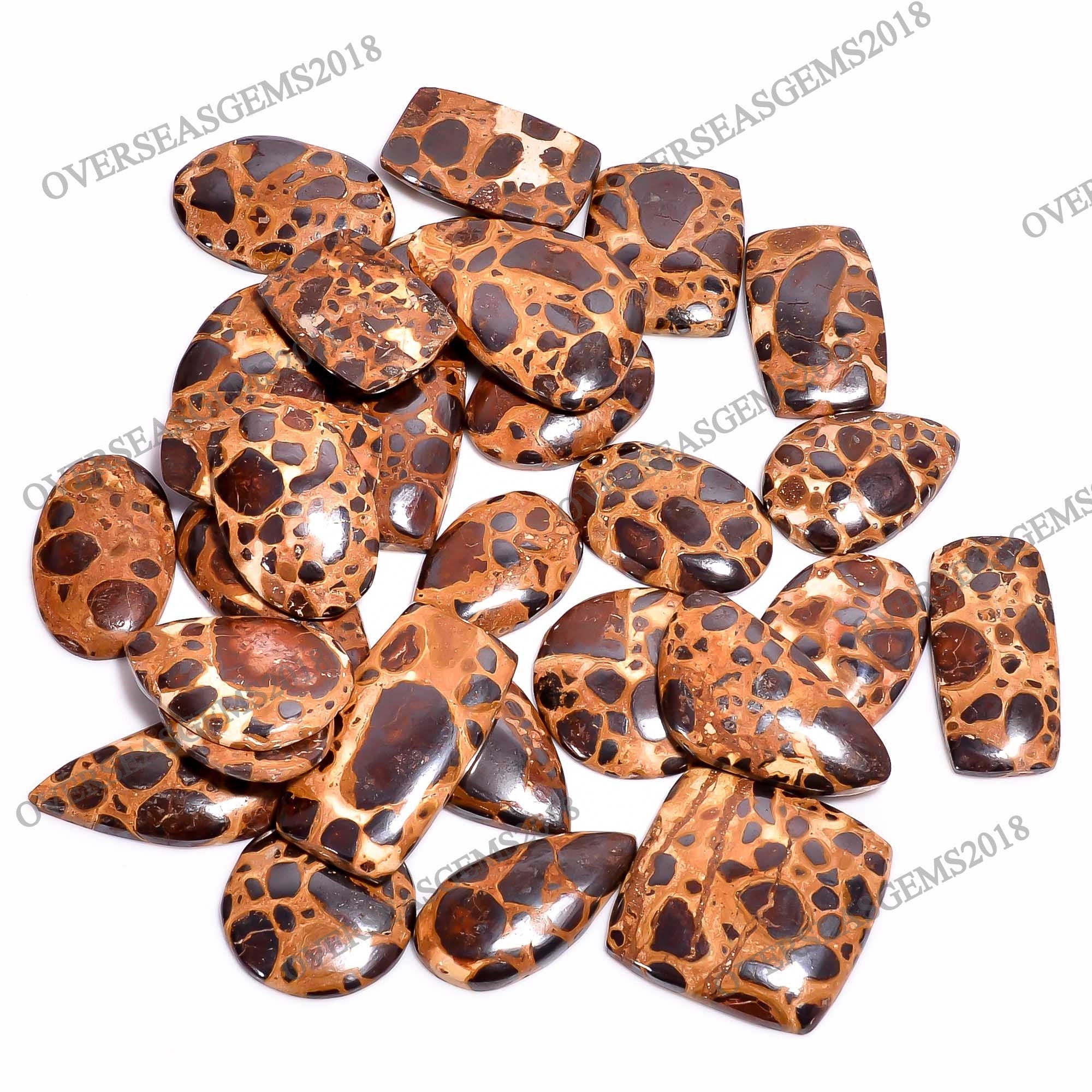 Natural Bauxite Cabochon, Bulk Designer Gemstone, Jewelry Making Supply