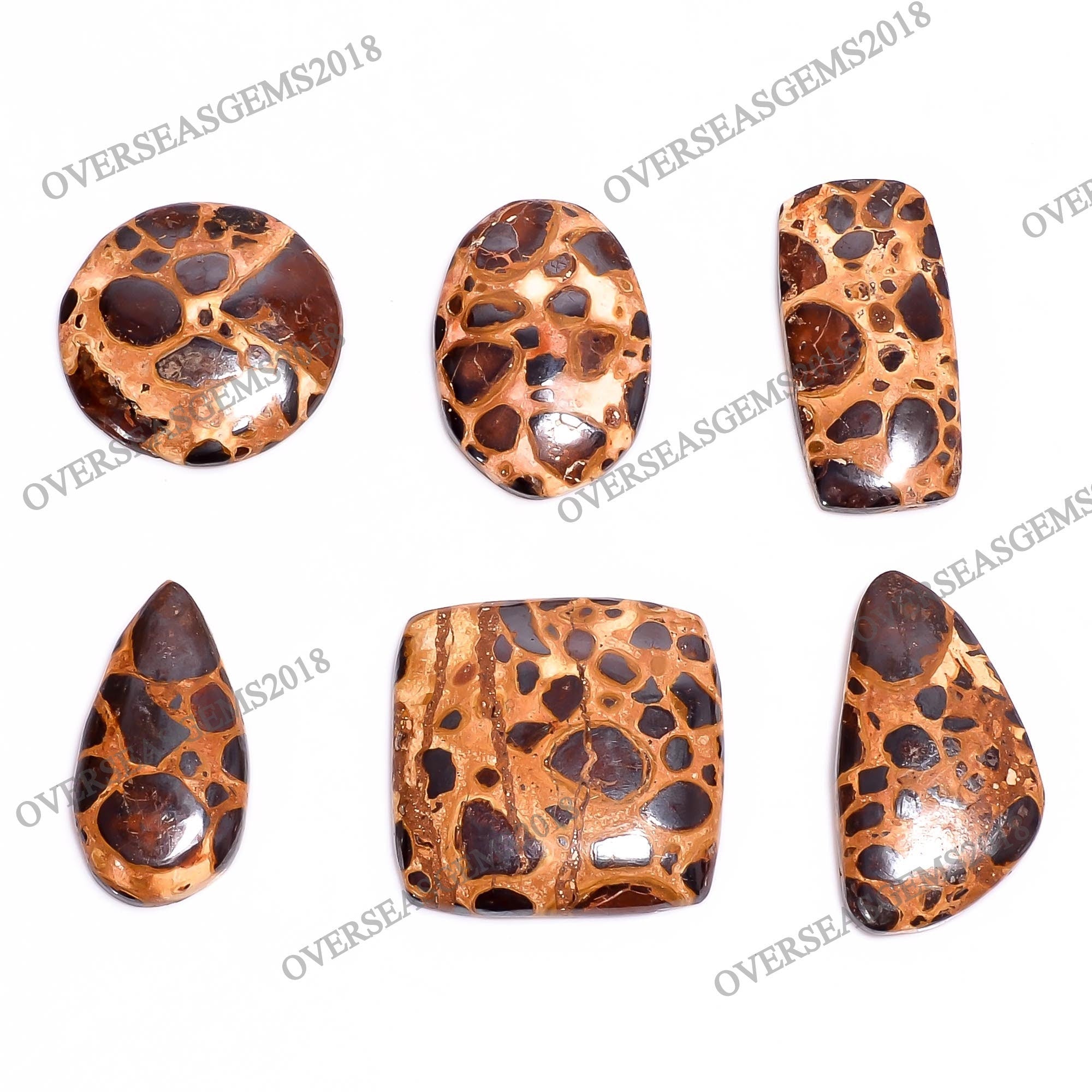 Natural Bauxite Cabochon, Bulk Designer Gemstone, Jewelry Making Supply - image 3