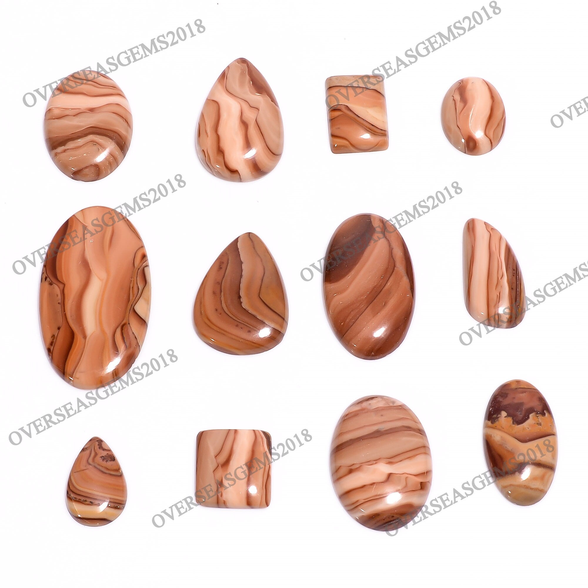 Wood Dolomite Cabochon, Bulk Gemstone, DIY Jewelry Making - image 3