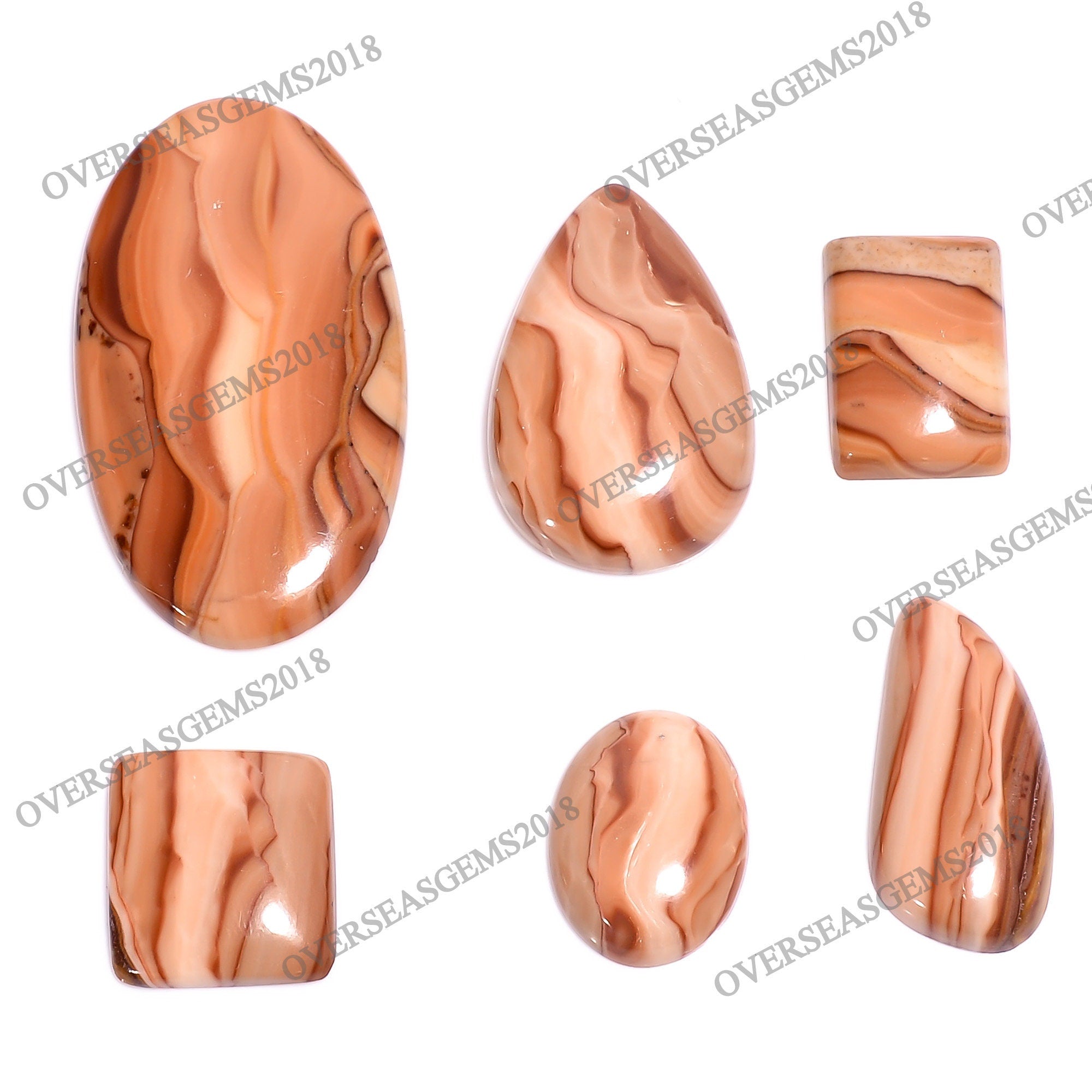 Wood Dolomite Cabochon, Bulk Gemstone, DIY Jewelry Making - image 4