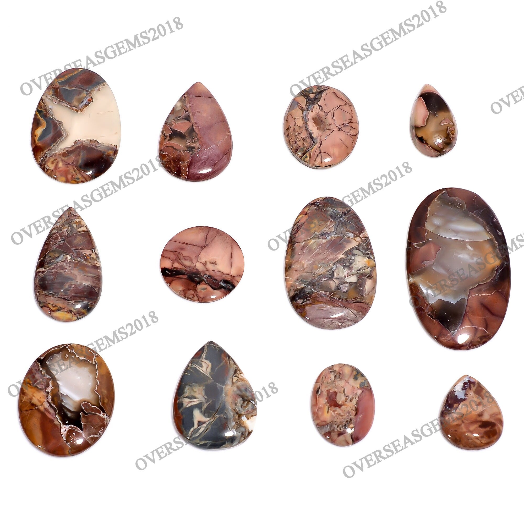 Natural Butterfly Jasper Wholesale Gemstone Bulk Designer Crystal Mix Shape. - image 2