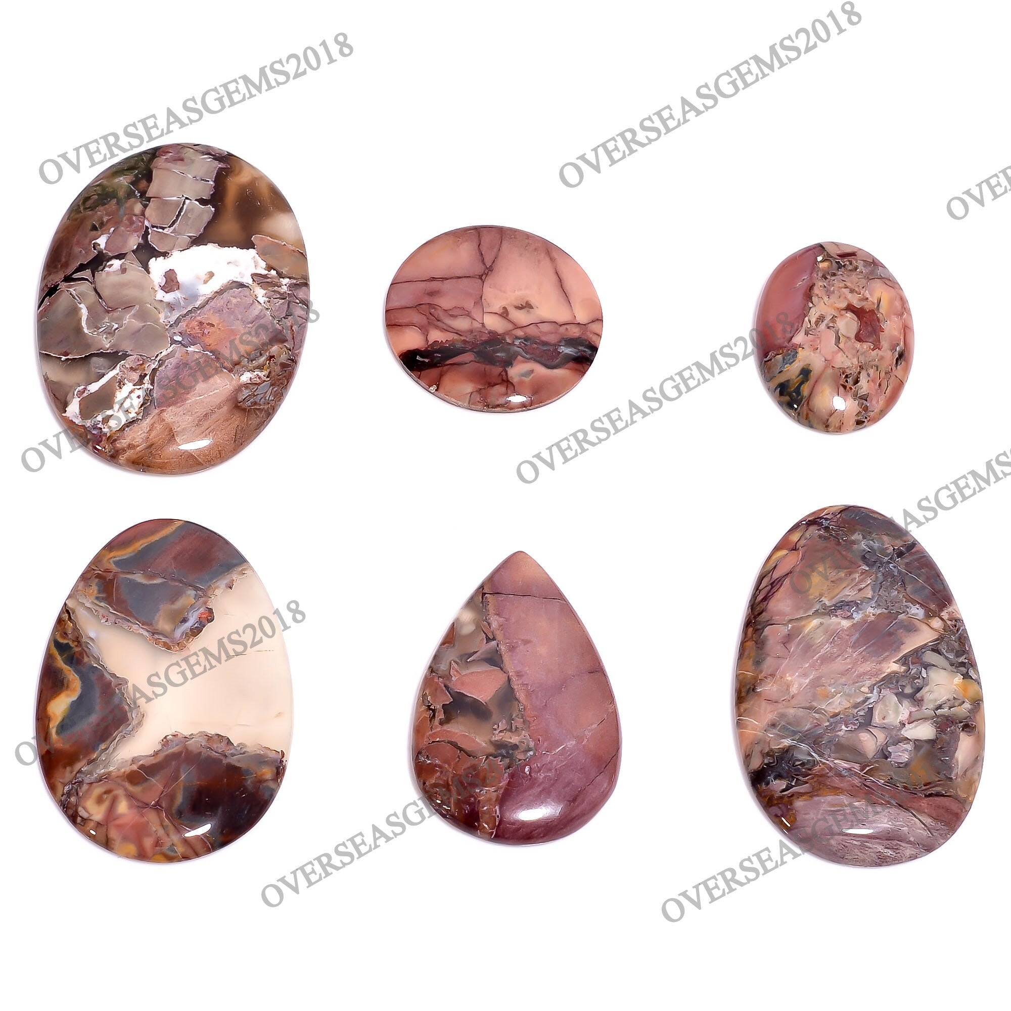 Natural Butterfly Jasper Wholesale Gemstone Bulk Designer Crystal Mix Shape. - image 3