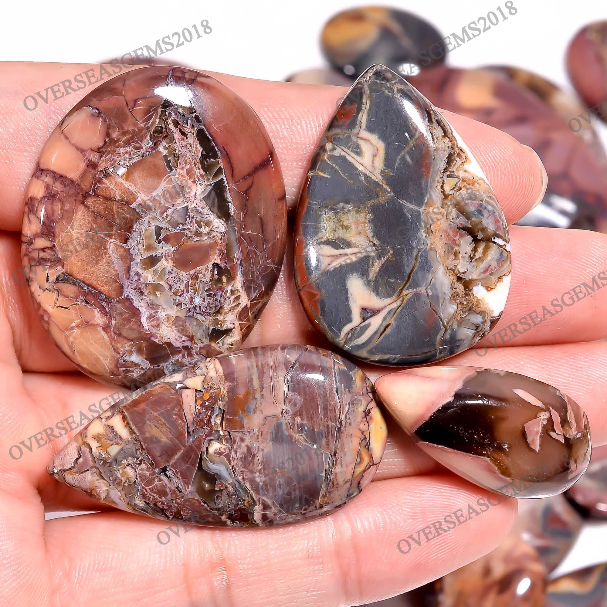 Natural Butterfly Jasper Wholesale Gemstone Bulk Designer Crystal Mix Shape. - image 4