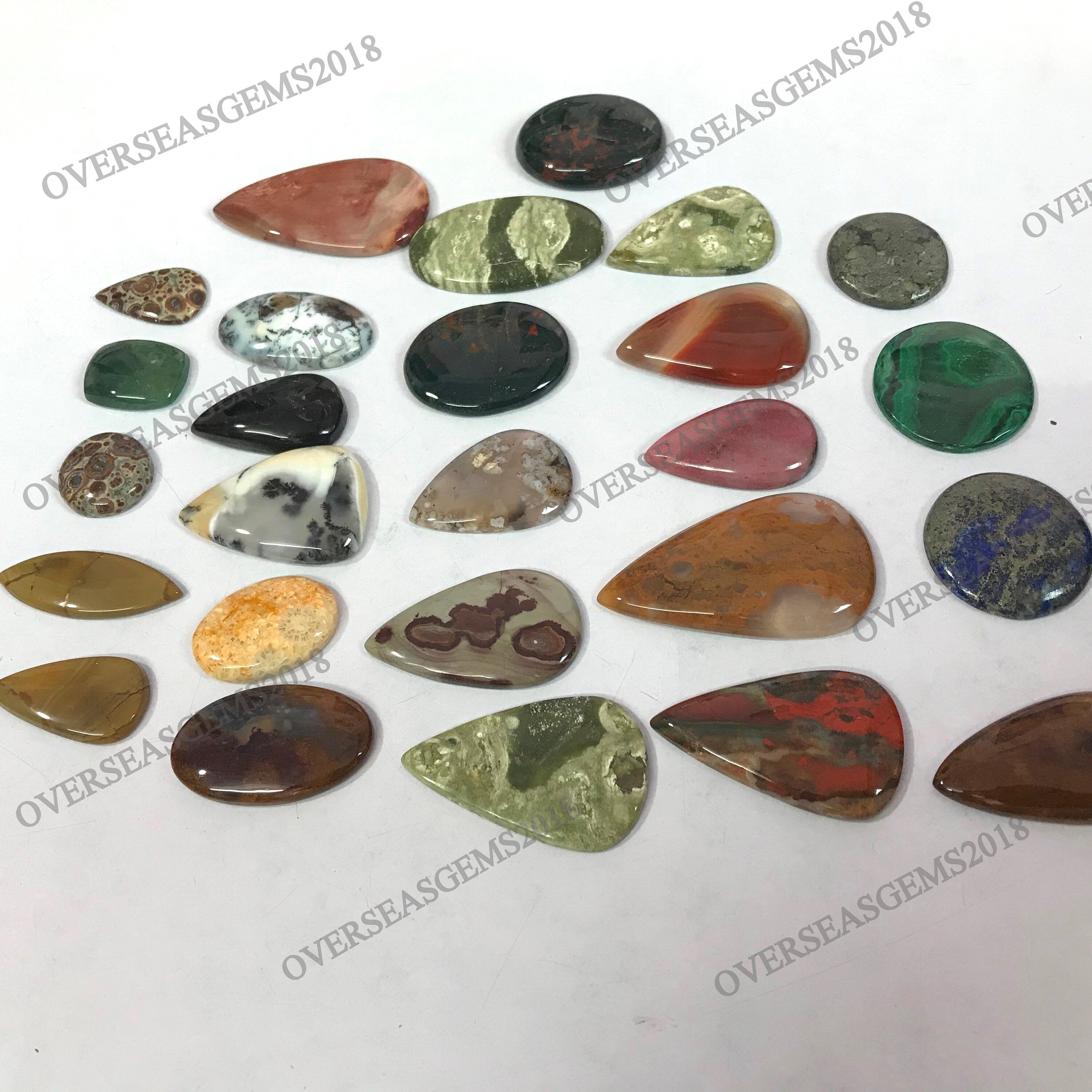 Natural Mix Gemstone Cabochon Wholesale Lot, AAA Quality - image 5