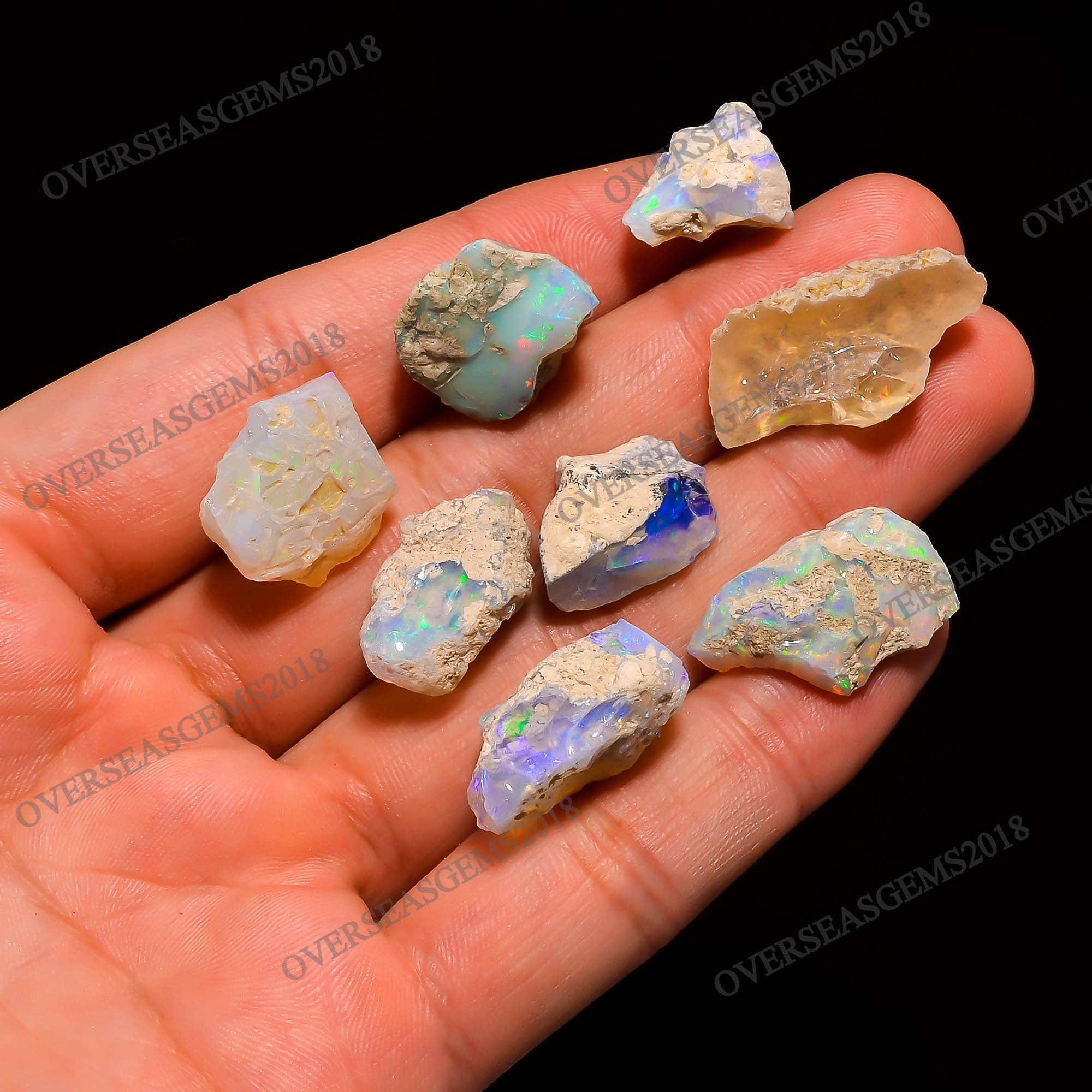 Natural Ethiopian Welo Fire Opal Rough, October Birthstone, 30 Carats - image 5