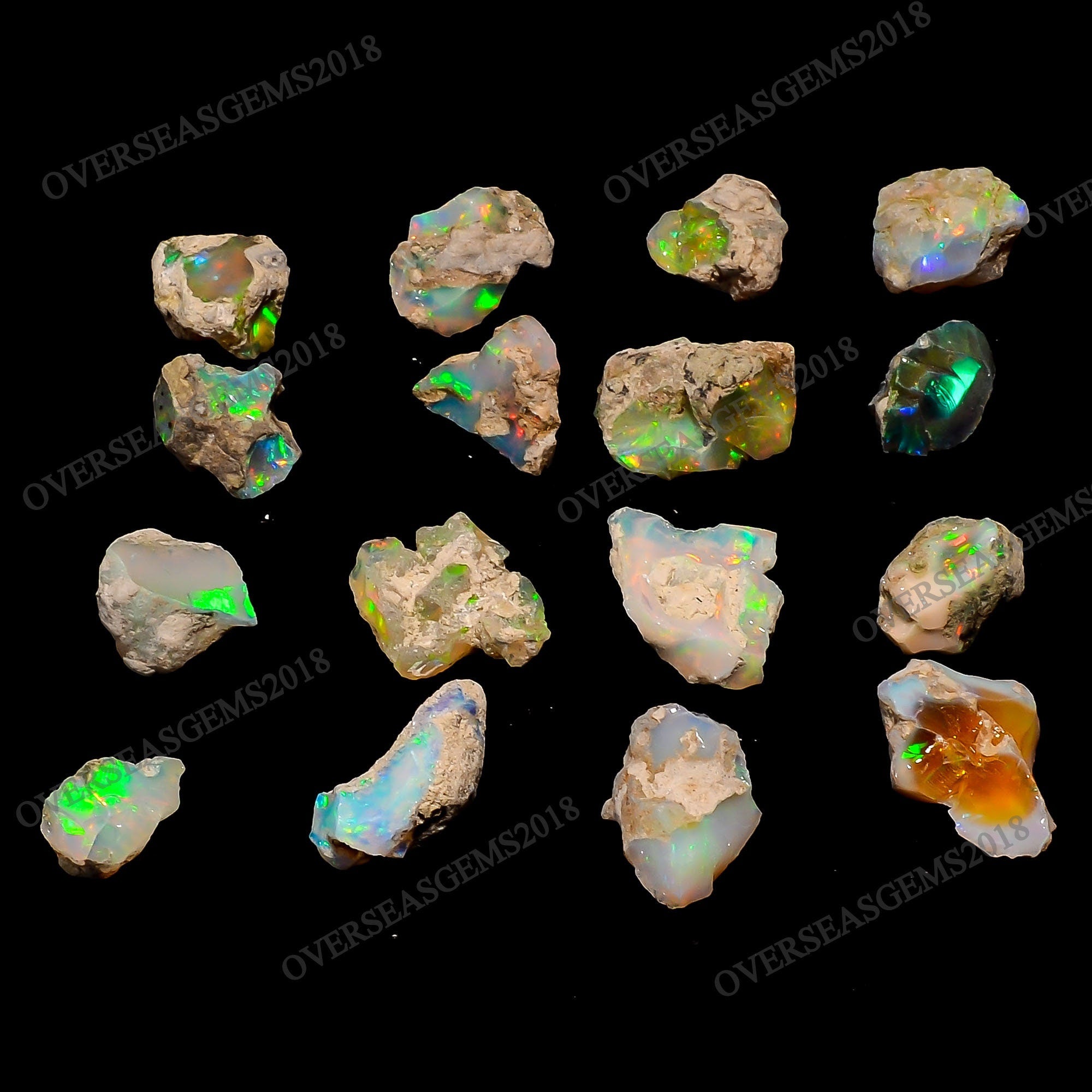 Natural Ethiopian Welo Fire Opal Rough, October Birthstone, 30 Carats - image 2