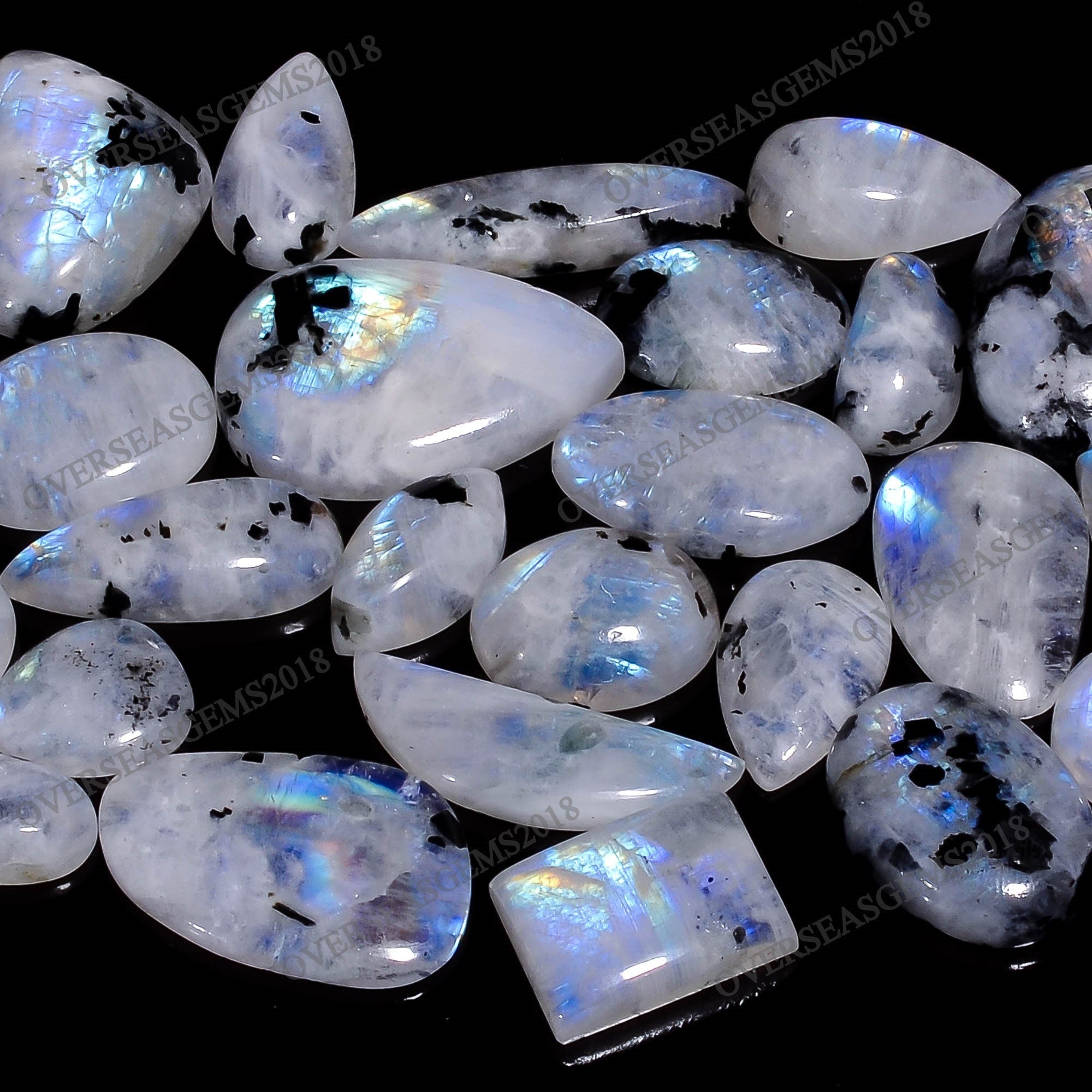 Tourmalated Moonstone Gemstone Lot, AAA Quality Crystal Supply - image 5