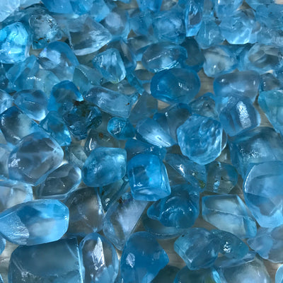 Sky Blue Topaz Raw Crystal, November Birthstone Healing Stone – Natural Rough Topaz for Meditation, Throat Chakra & Jewelry Supply