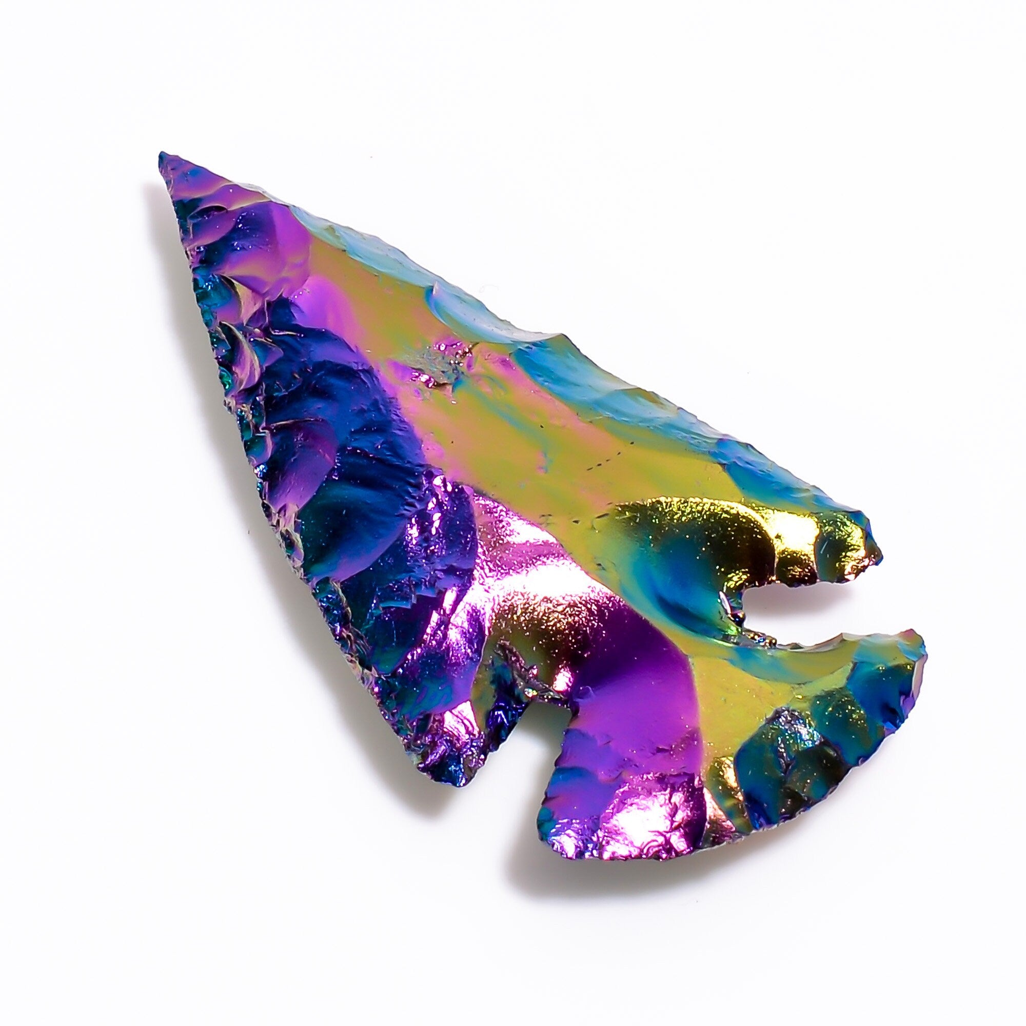 Angel Aura Quartz Arrowhead, Platinum Titanium Opalite Crystal, Handmade Gemstone - image 9
