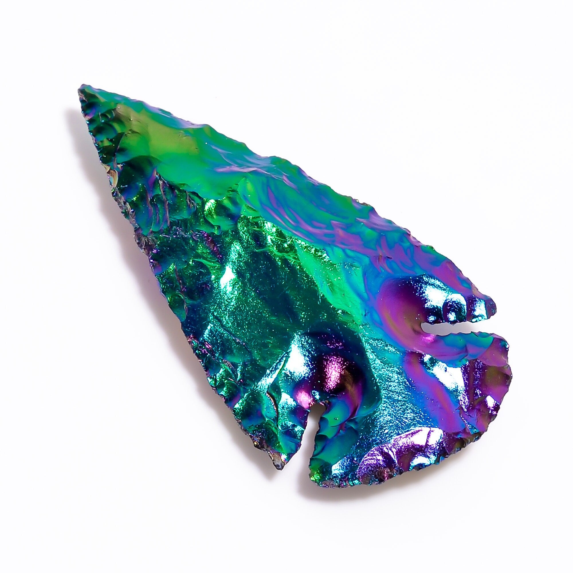 Angel Aura Quartz Arrowhead, Platinum Titanium Opalite Crystal, Handmade Gemstone - image 8