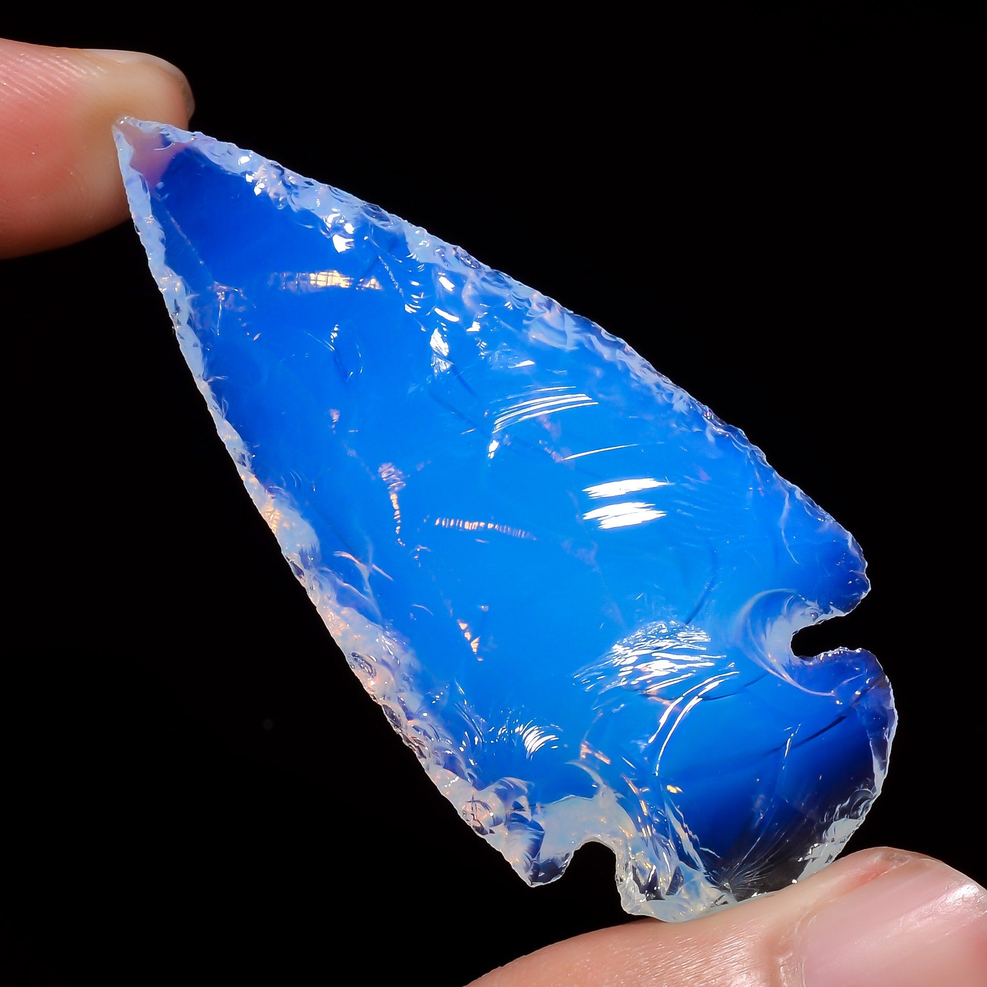 Angel Aura Quartz Arrowhead, Opalite Gemstone, AAA Quality - image 4