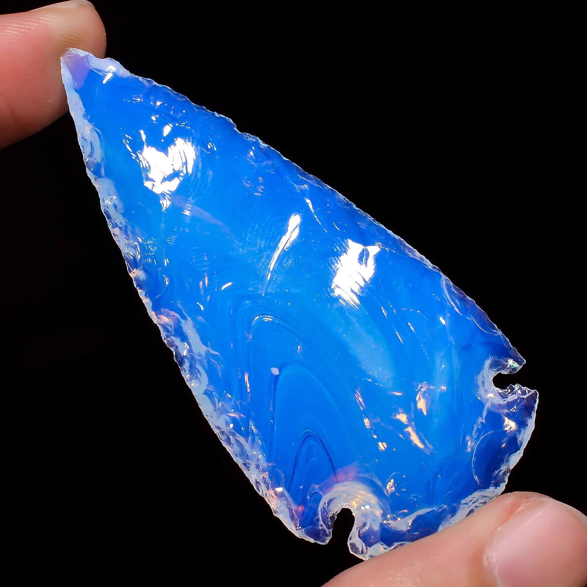 Angel Aura Quartz Arrowhead, Opalite Gemstone, AAA Quality - image 6