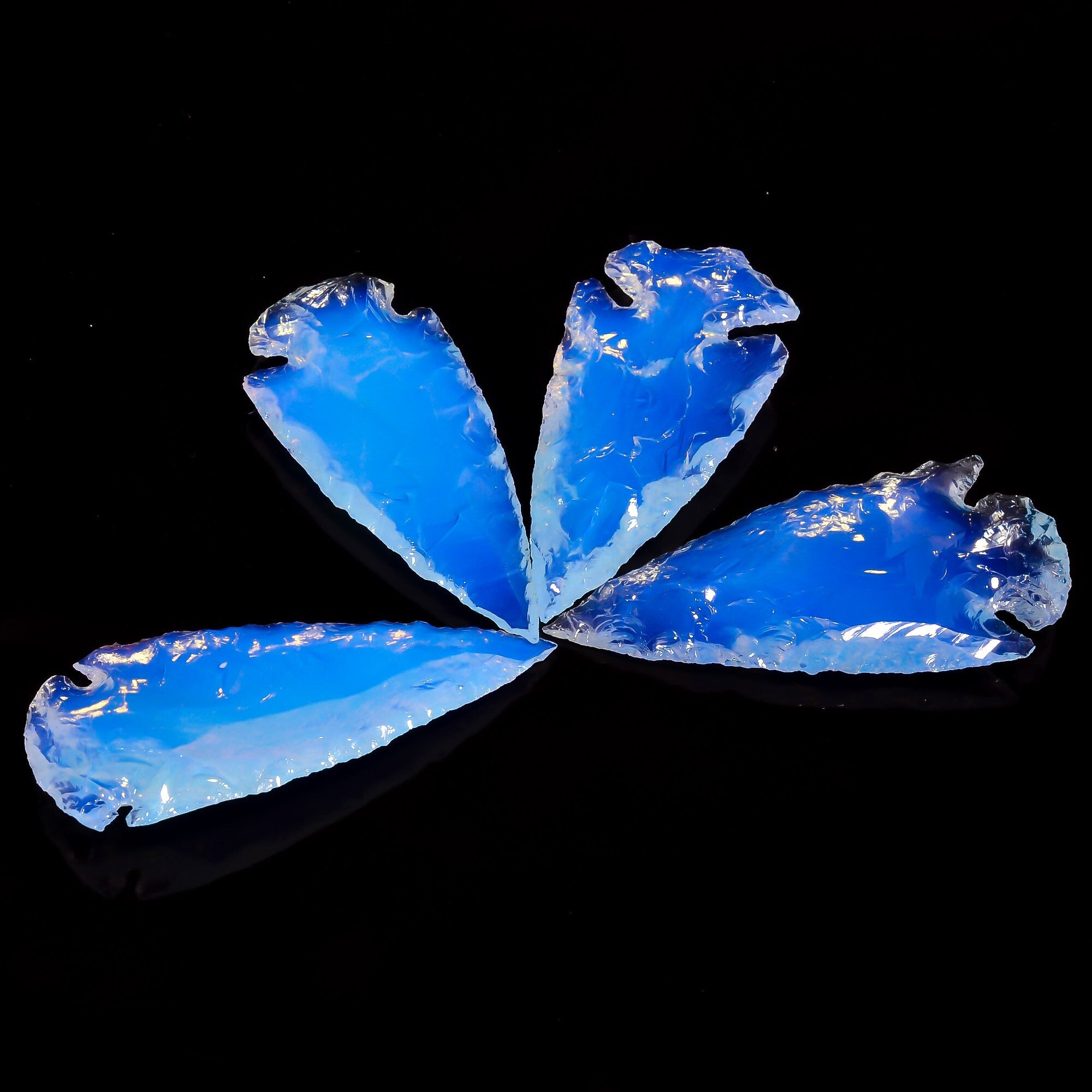 Angel Aura Quartz Arrowhead, Opalite Gemstone, AAA Quality