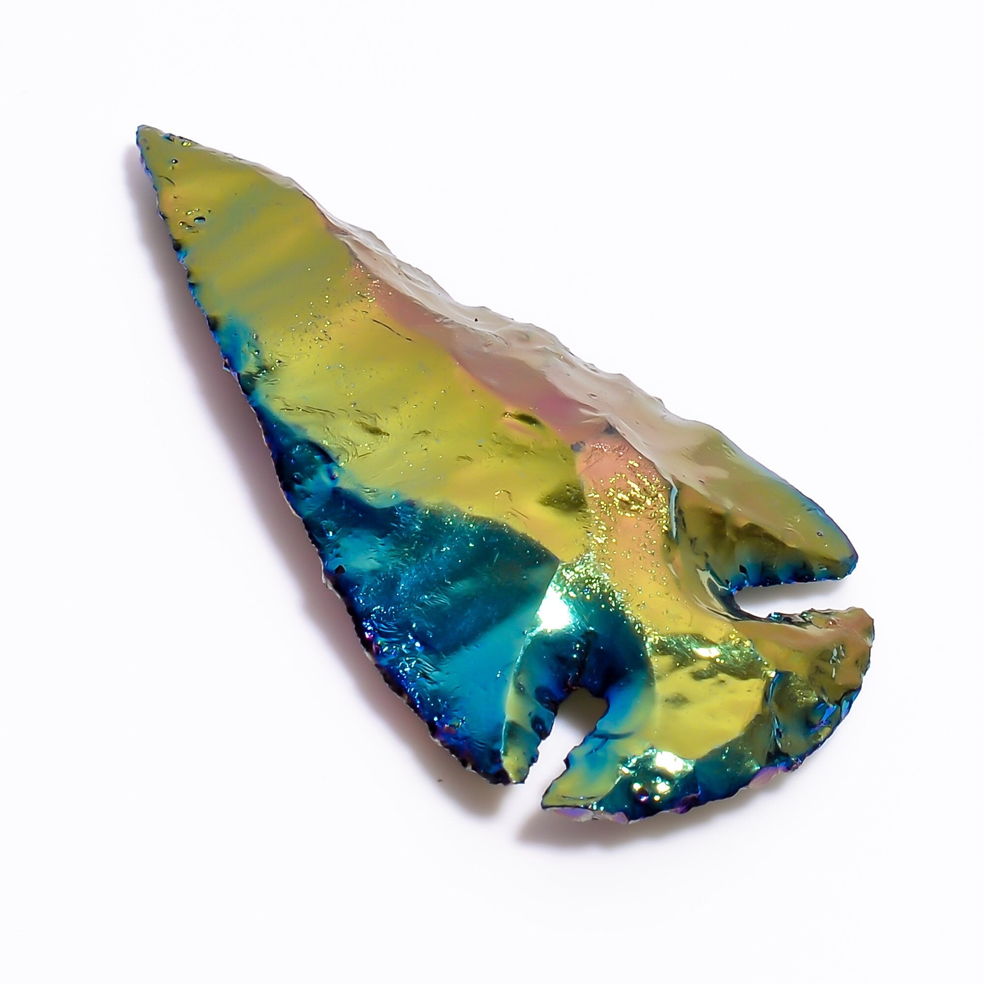 Angel Aura Quartz Arrowhead, Platinum Titanium Opalite Crystal, Handmade Gemstone - image 6