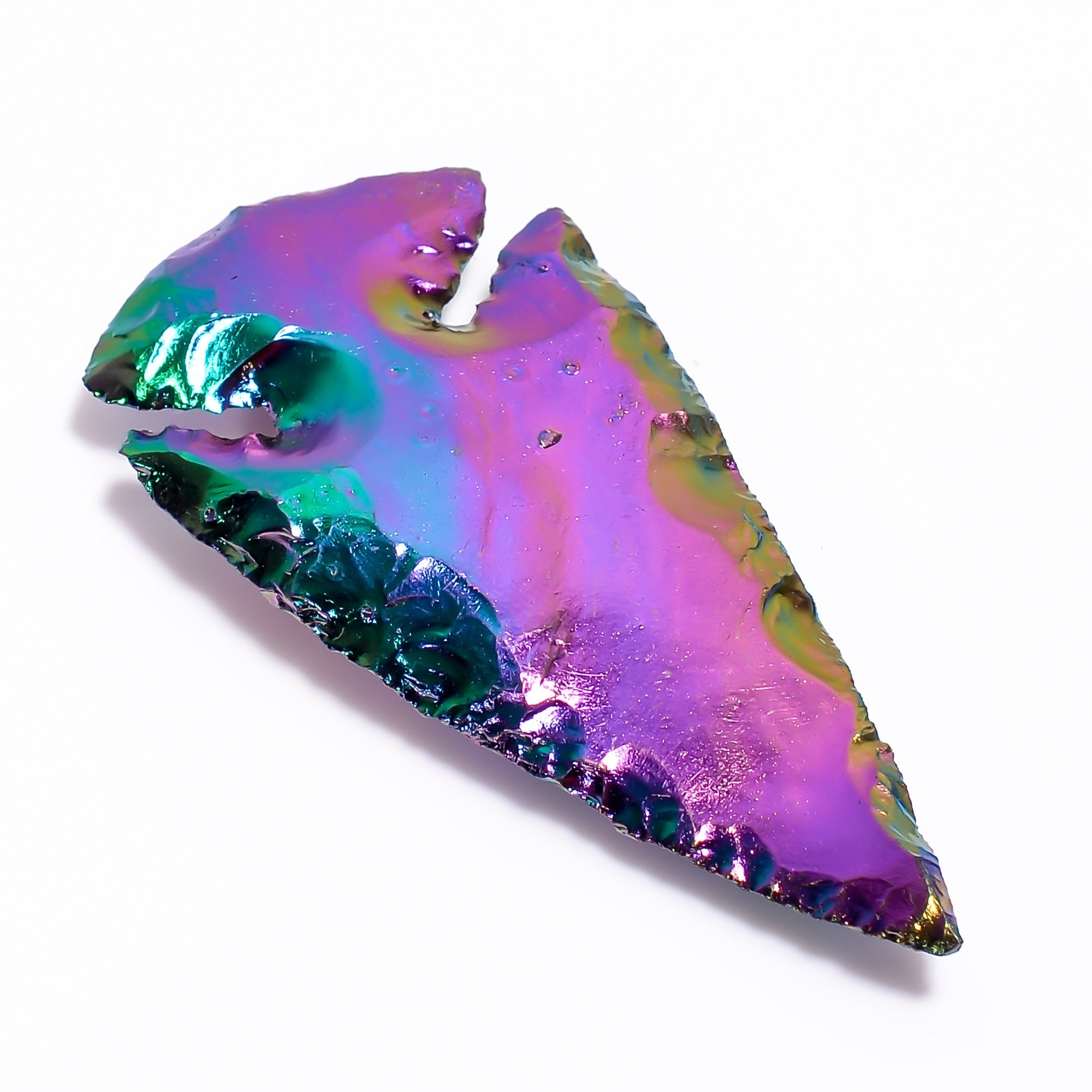 Angel Aura Quartz Arrowhead, Platinum Titanium Opalite Crystal, Handmade Gemstone - image 10