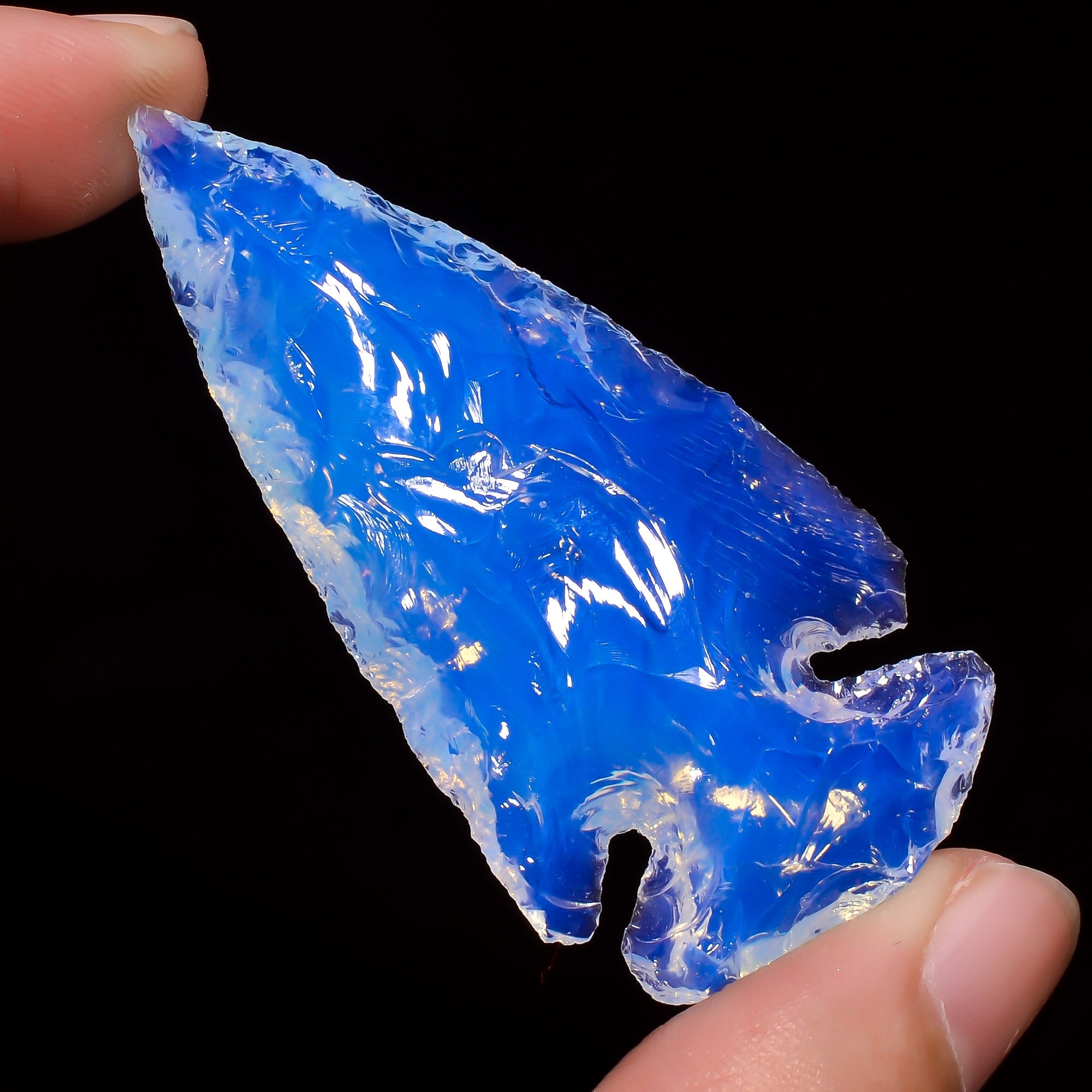 Angel Aura Quartz Arrowhead, Opalite Gemstone, AAA Quality - image 5