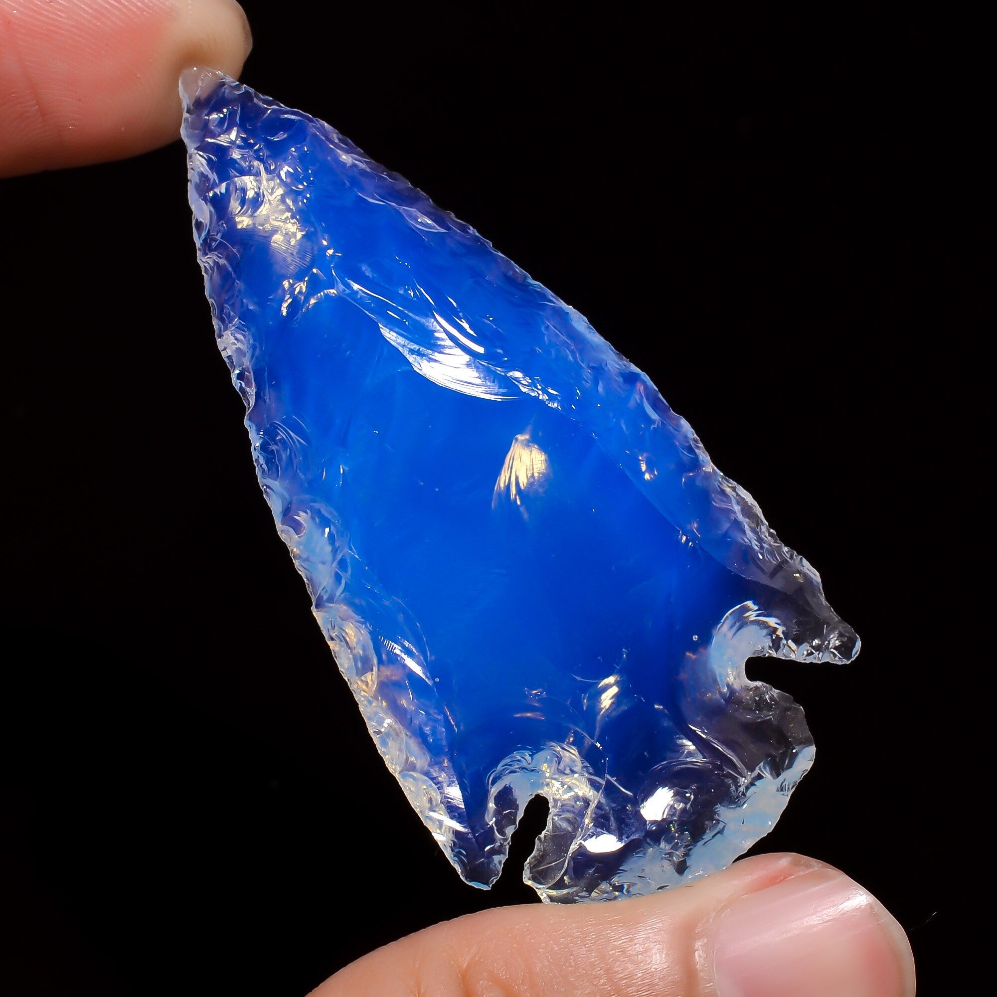 Angel Aura Quartz Arrowhead, Opalite Gemstone, AAA Quality - image 3
