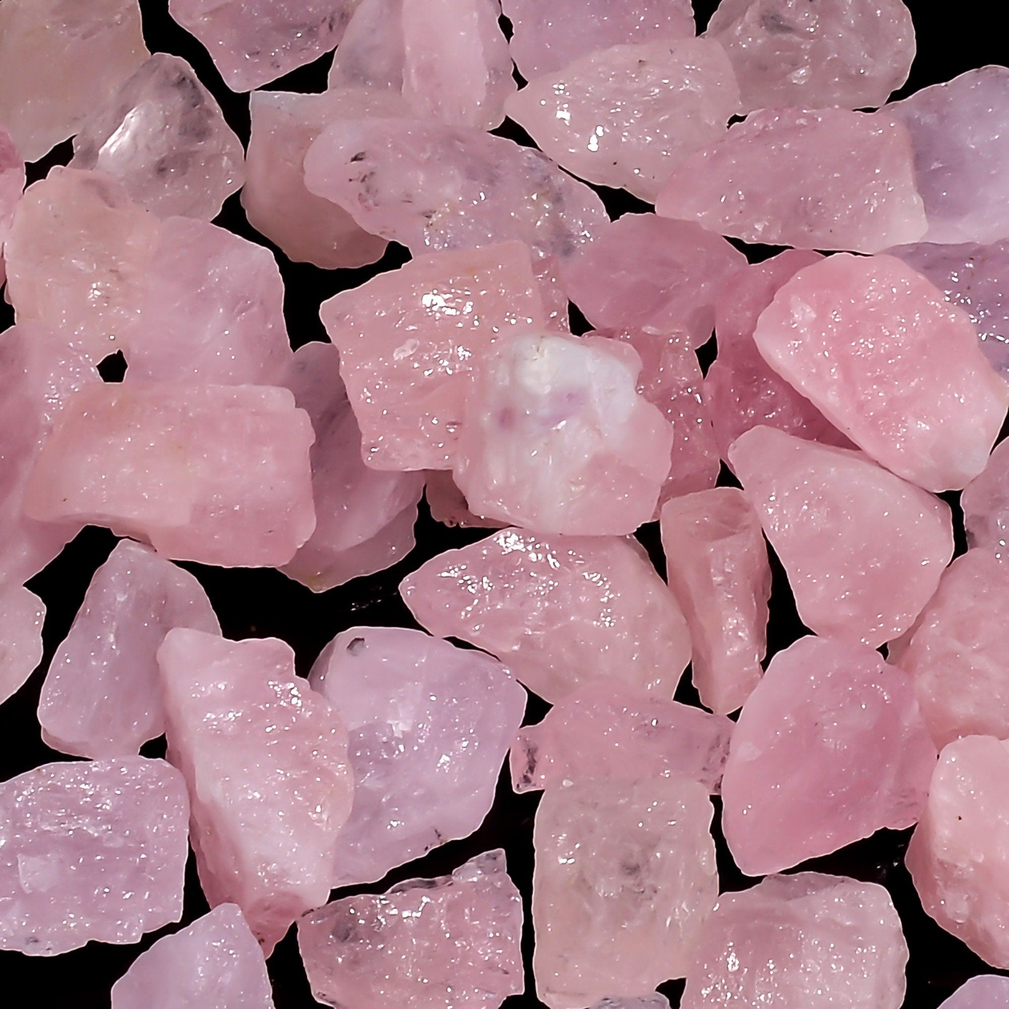 Pink Morganite Raw Gemstone Lot, Rough Loose Chips 15-25mm - image 3