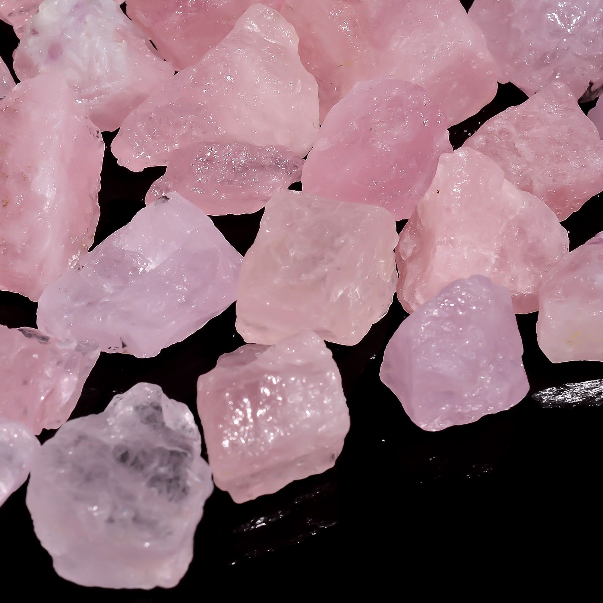 Pink Morganite Raw Gemstone Lot, Rough Loose Chips 15-25mm - image 4