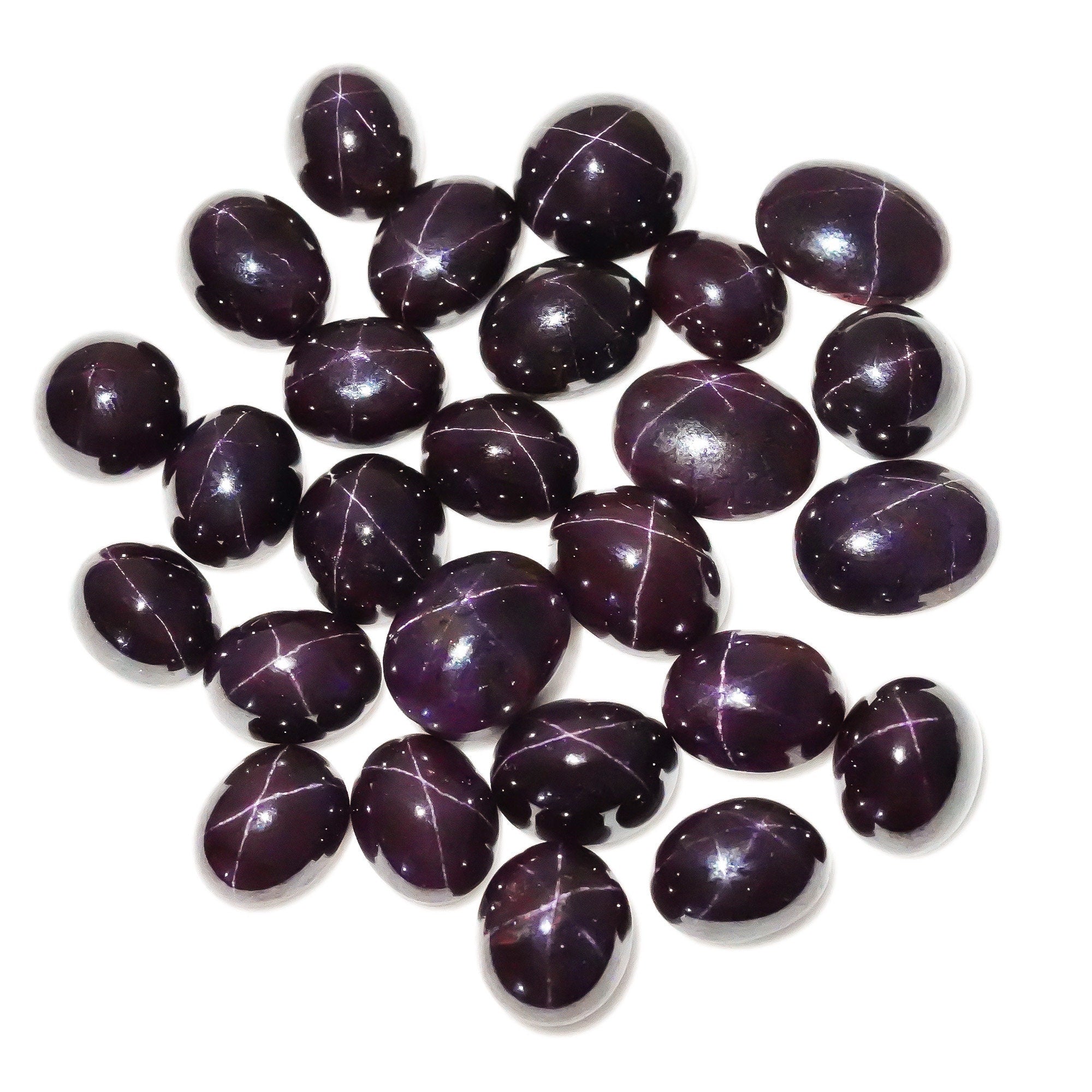 Star Garnet Cabochons: Bulk Gemstone Crystals for Jewelry Making