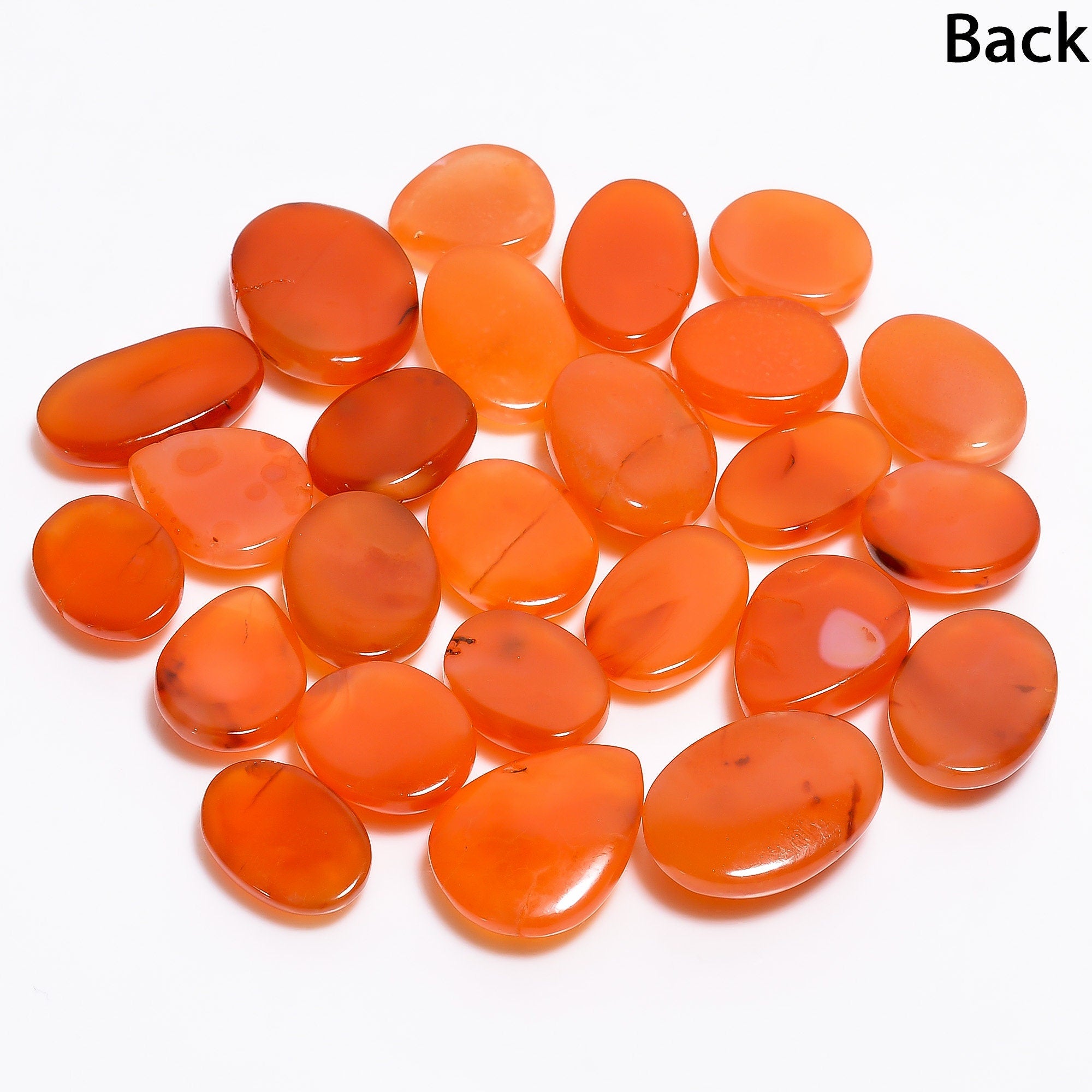 Natural Carnelian Cabochon, Bulk Gemstone, DIY Jewelry Making - image 2