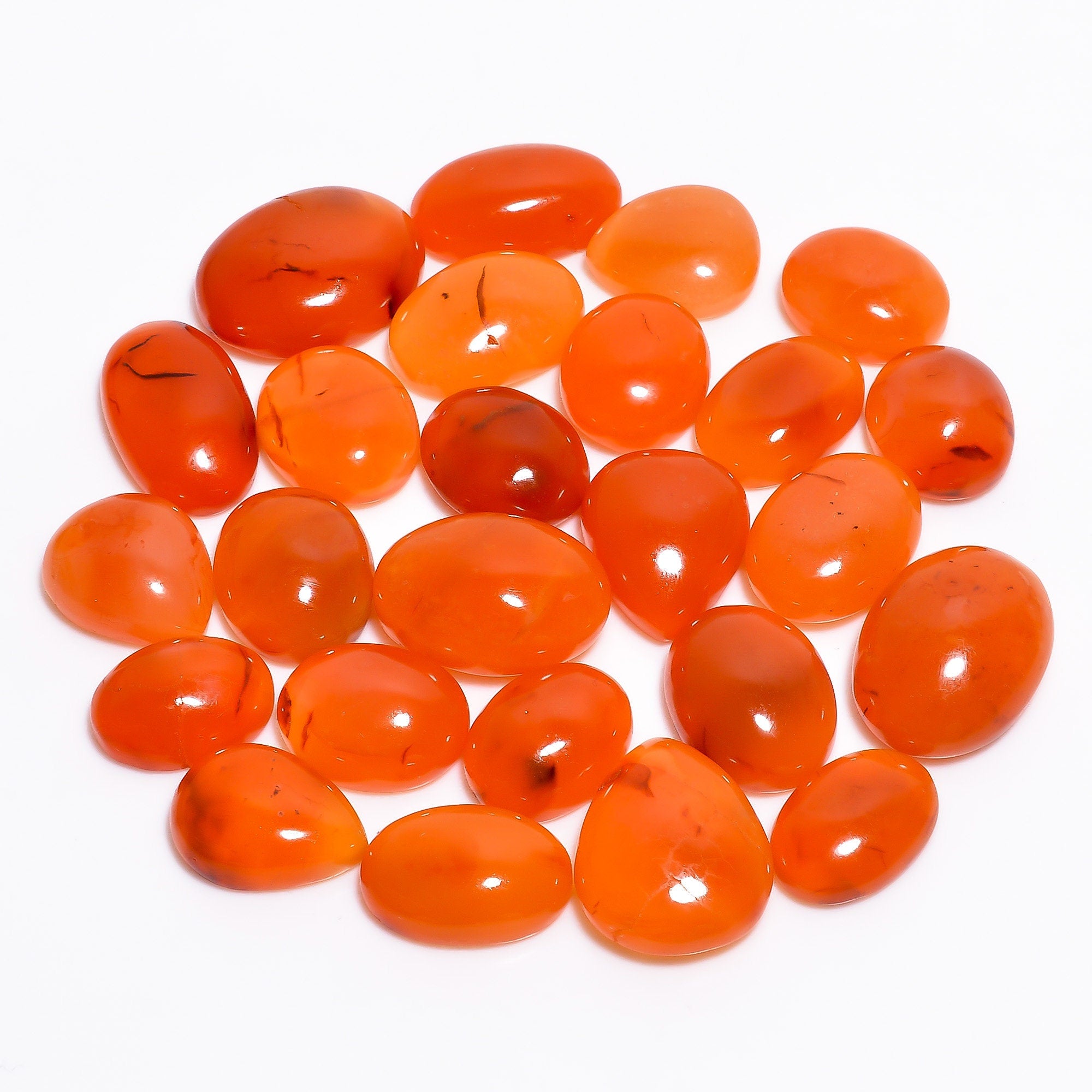 Natural Carnelian Cabochon, Bulk Gemstone, DIY Jewelry Making