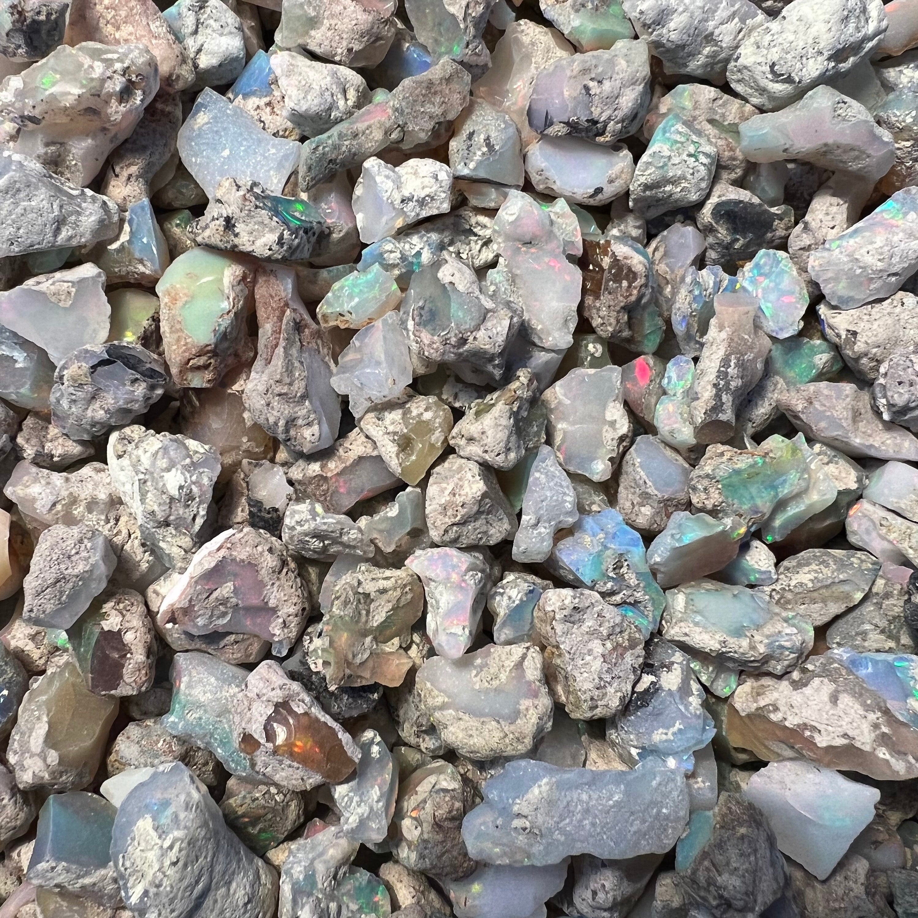 Raw Ethiopian Opal Crystal: Natural Honeycomb Sun Fire Gemstone - image 5