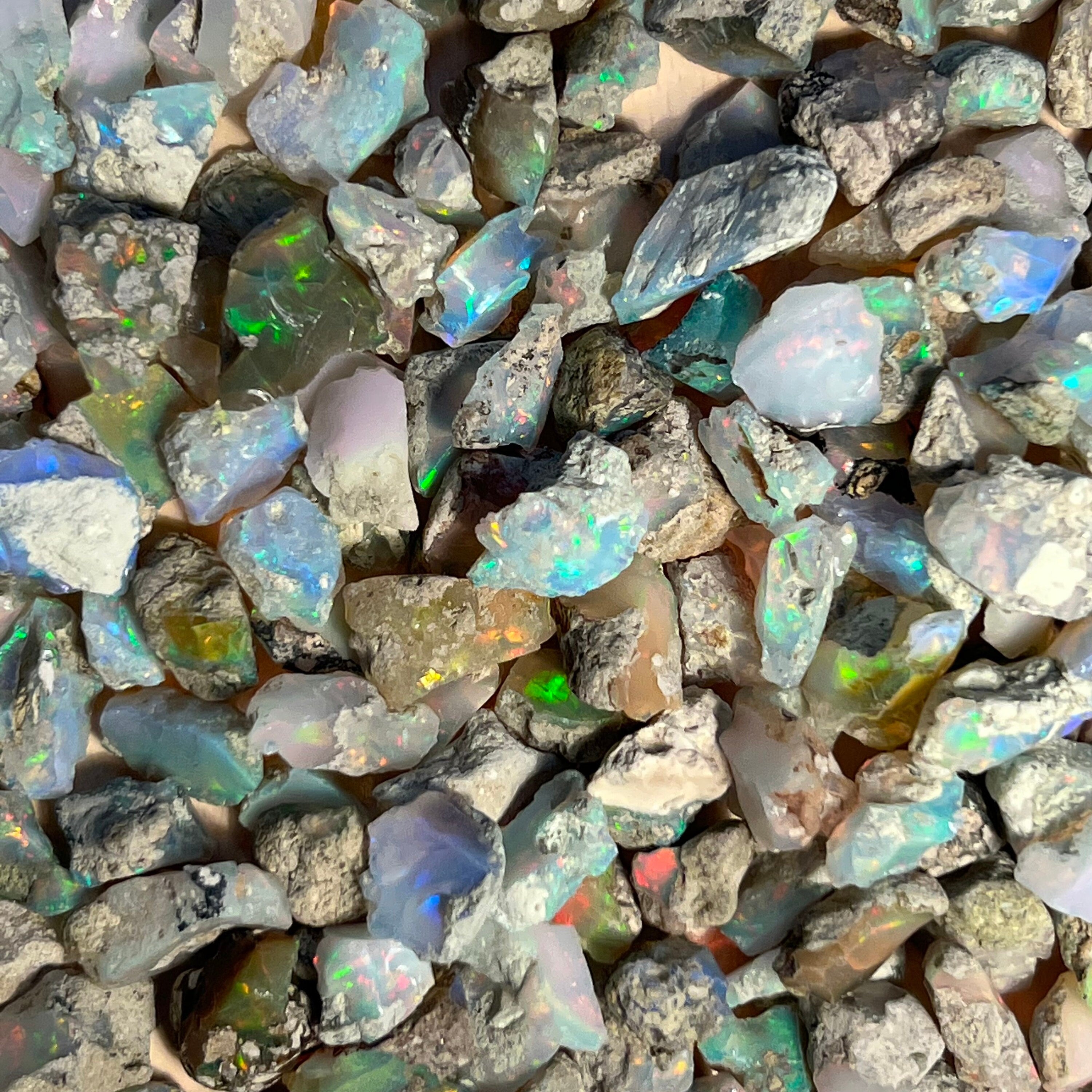 Raw Ethiopian Opal Crystal: Natural Honeycomb Sun Fire Gemstone - image 2