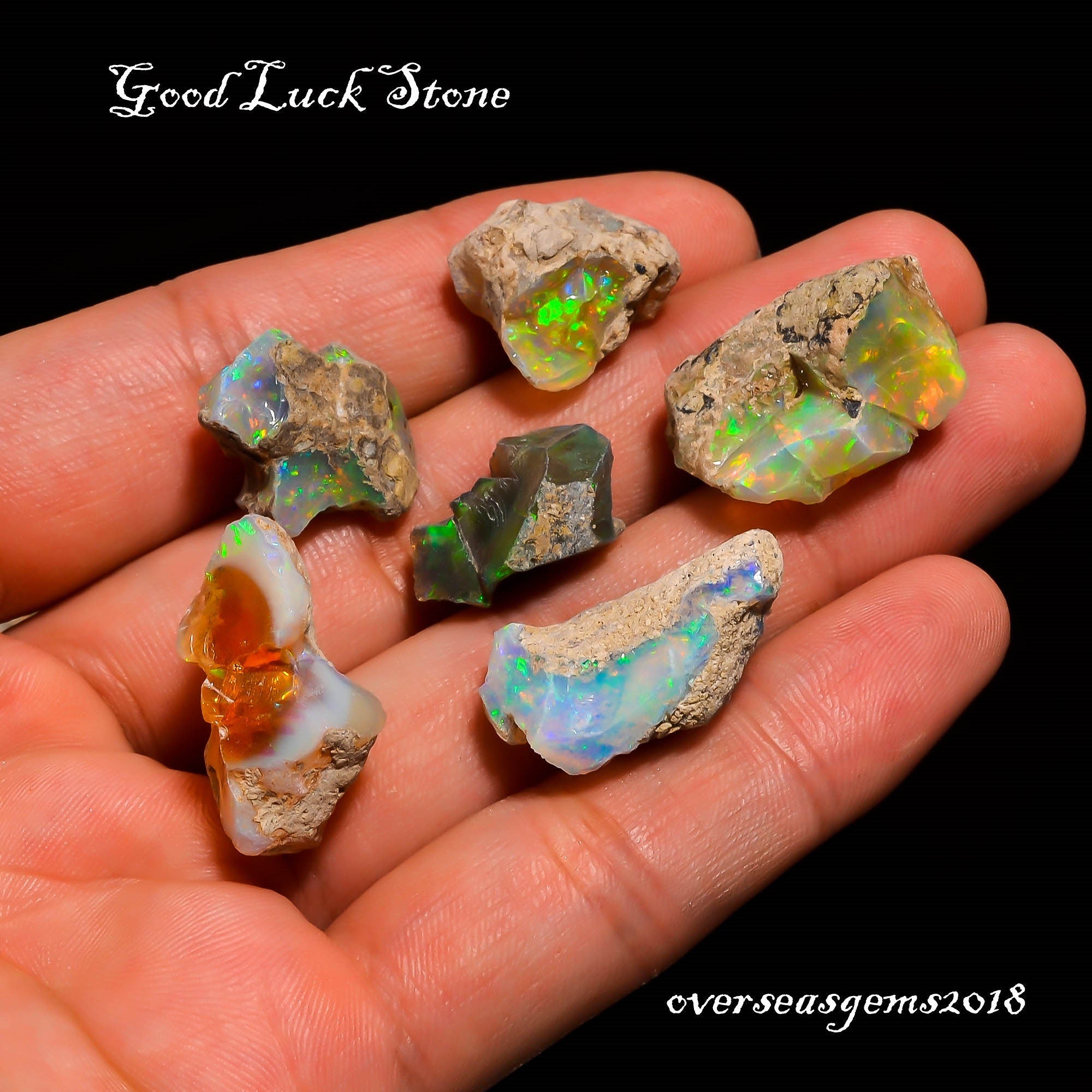 Raw Ethiopian Opal Crystal: Natural Honeycomb Sun Fire Gemstone