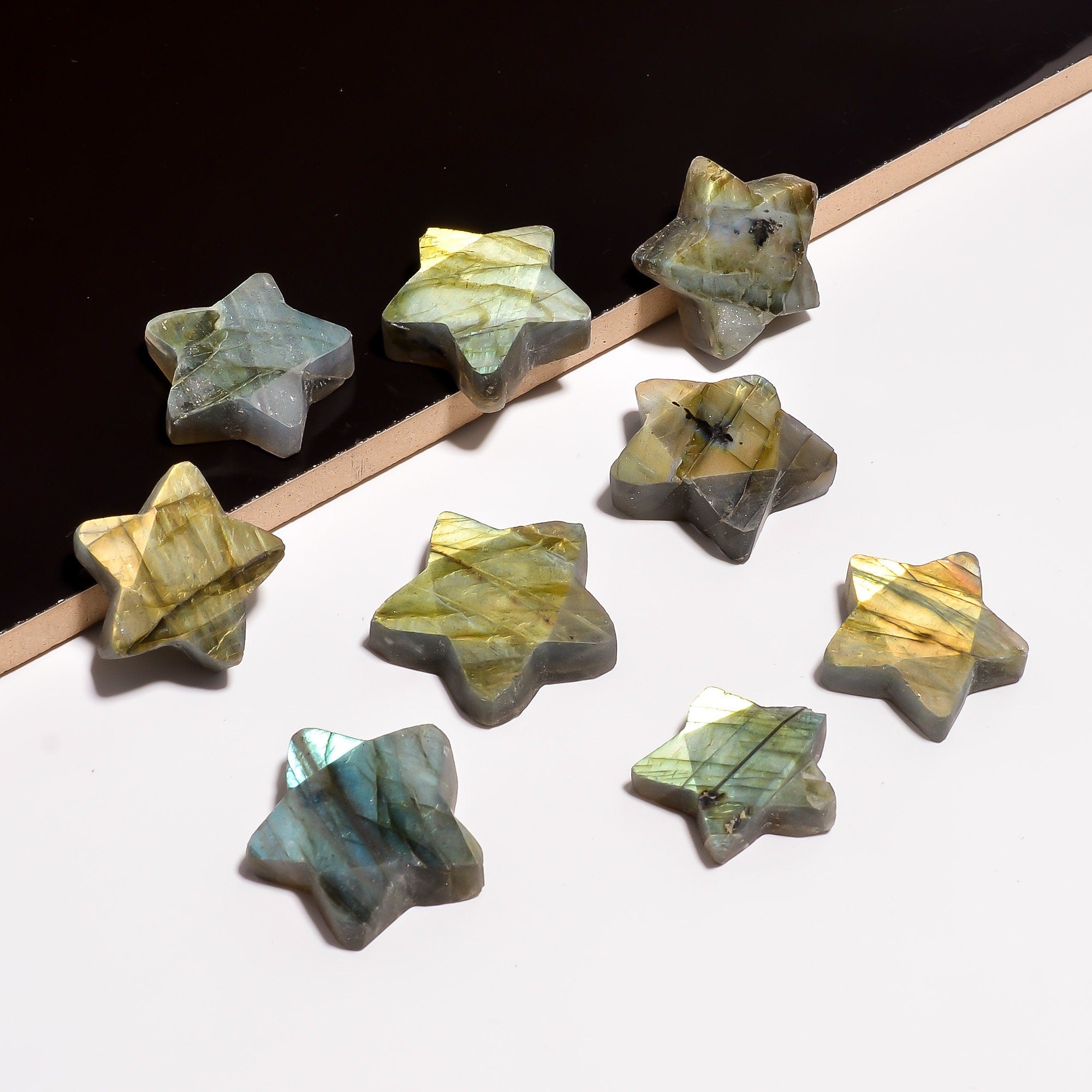 Labradorite Star Cabochon, AAA Quality Gemstone (20-30mm) - image 2