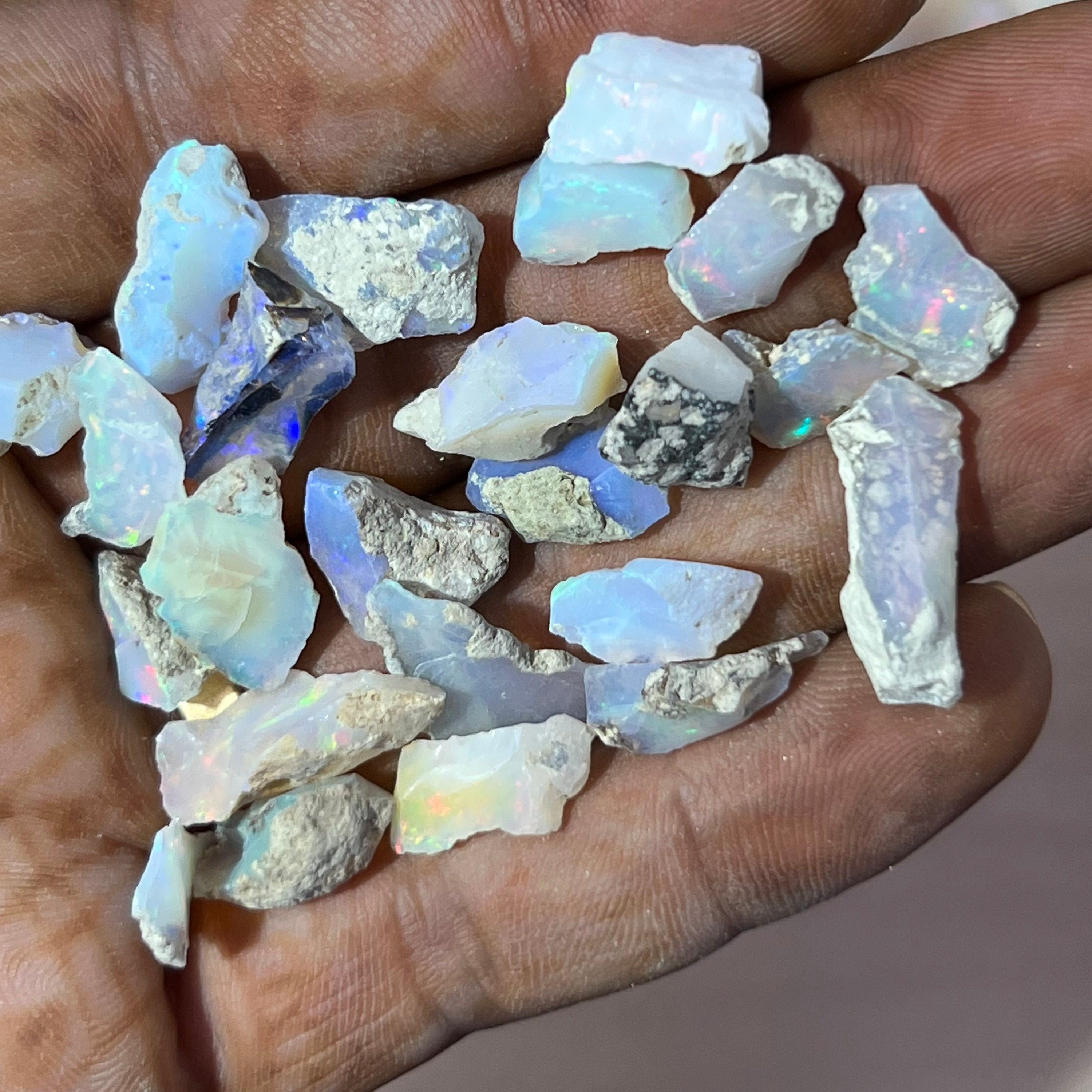 Raw Ethiopian Opal Crystals: Natural AAA Grade Reiki Healing Stones - image 8