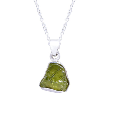 5Ct to 10Ct AA+ Raw Peridot Bezel Pendant in Green color and Rough Texture (Approx. 7 mm to 12 mm size)