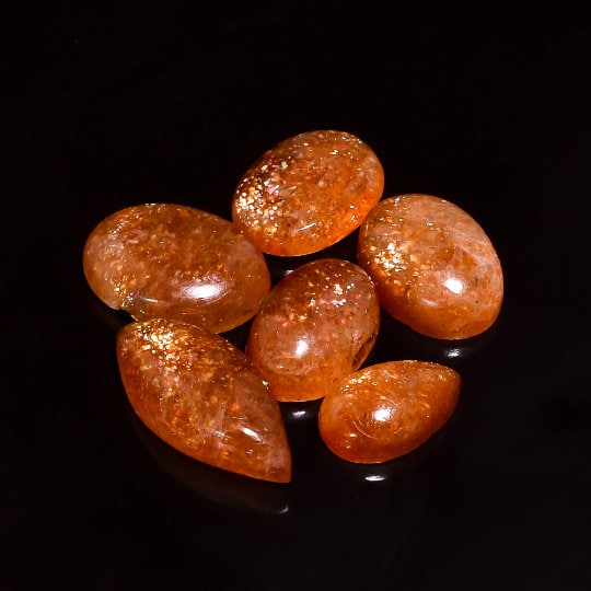 AAA Natural Sunstone Cabochon, Loose Gemstone, Jewelry Making - image 3
