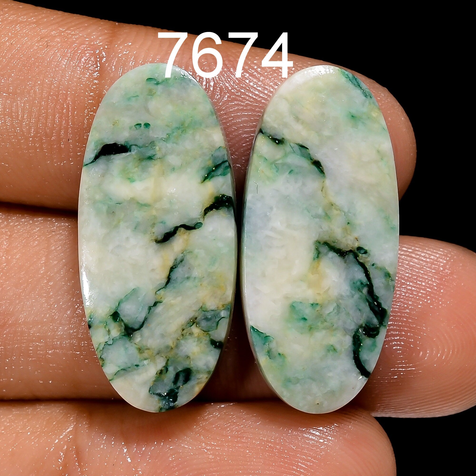 Mariposite Pair Gemstone, Natural Designer Mariposite Cabochon, AAA+ Quality Loose Gemstone Pair For Jewelry Making Supp