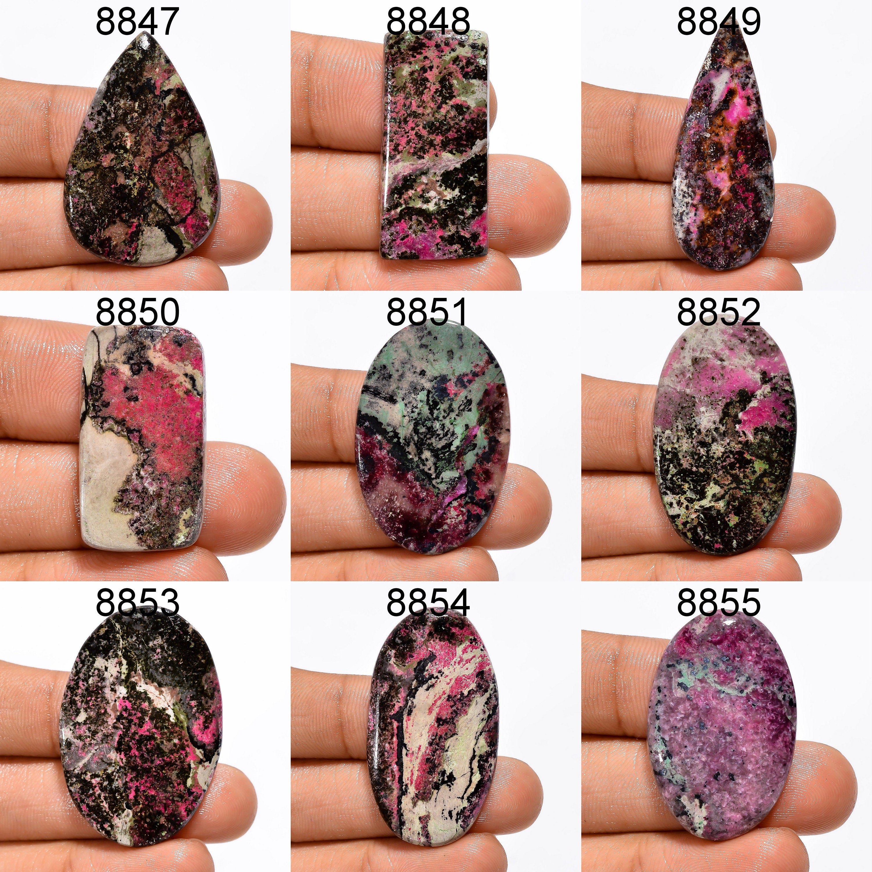 AAA Pink Cobalt Cabochon: Natural Gemstone Pendant, DIY Jewelry Making - image 2