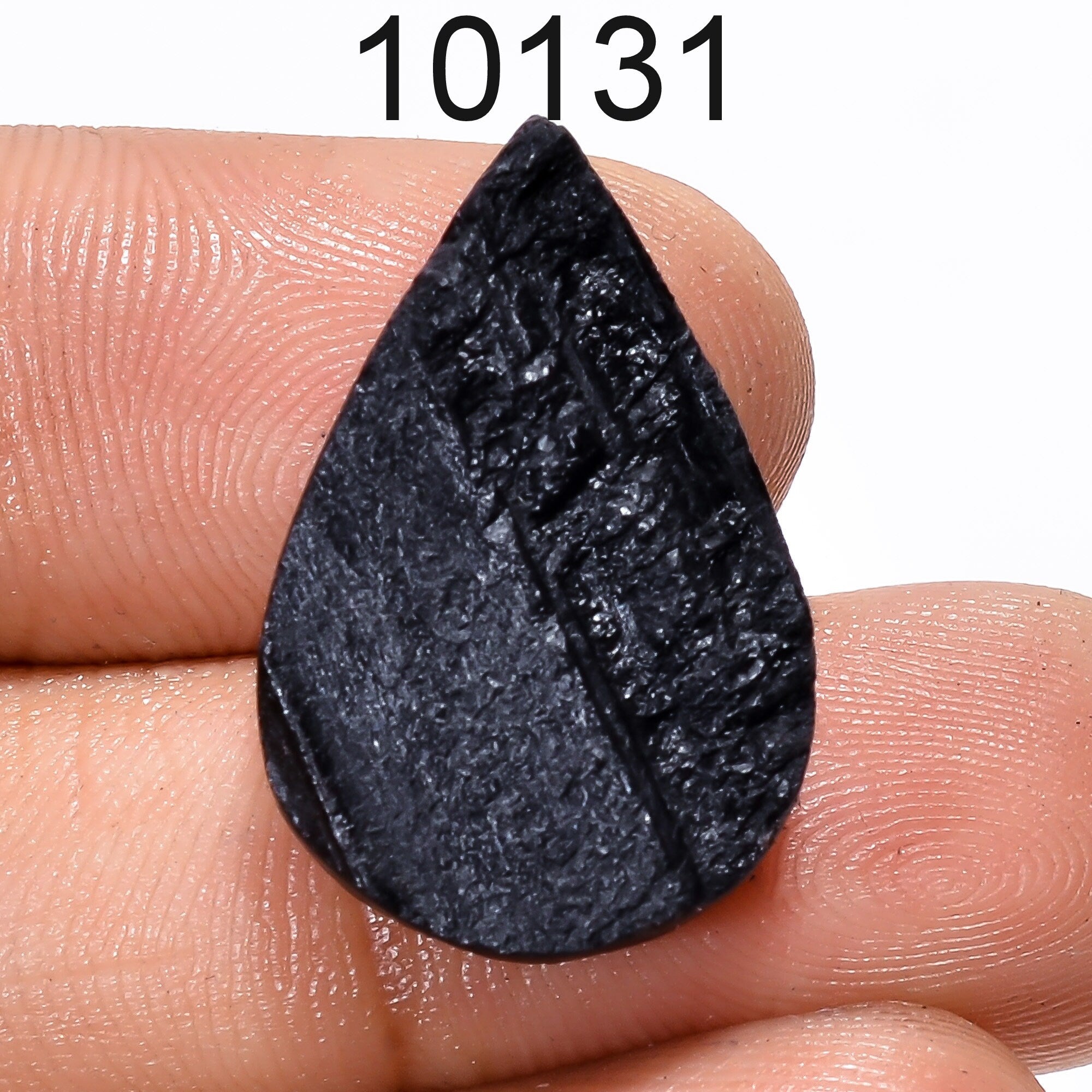 AAA Black Tourmaline Druzy Cabochon: Loose Healing Gemstone - image 4