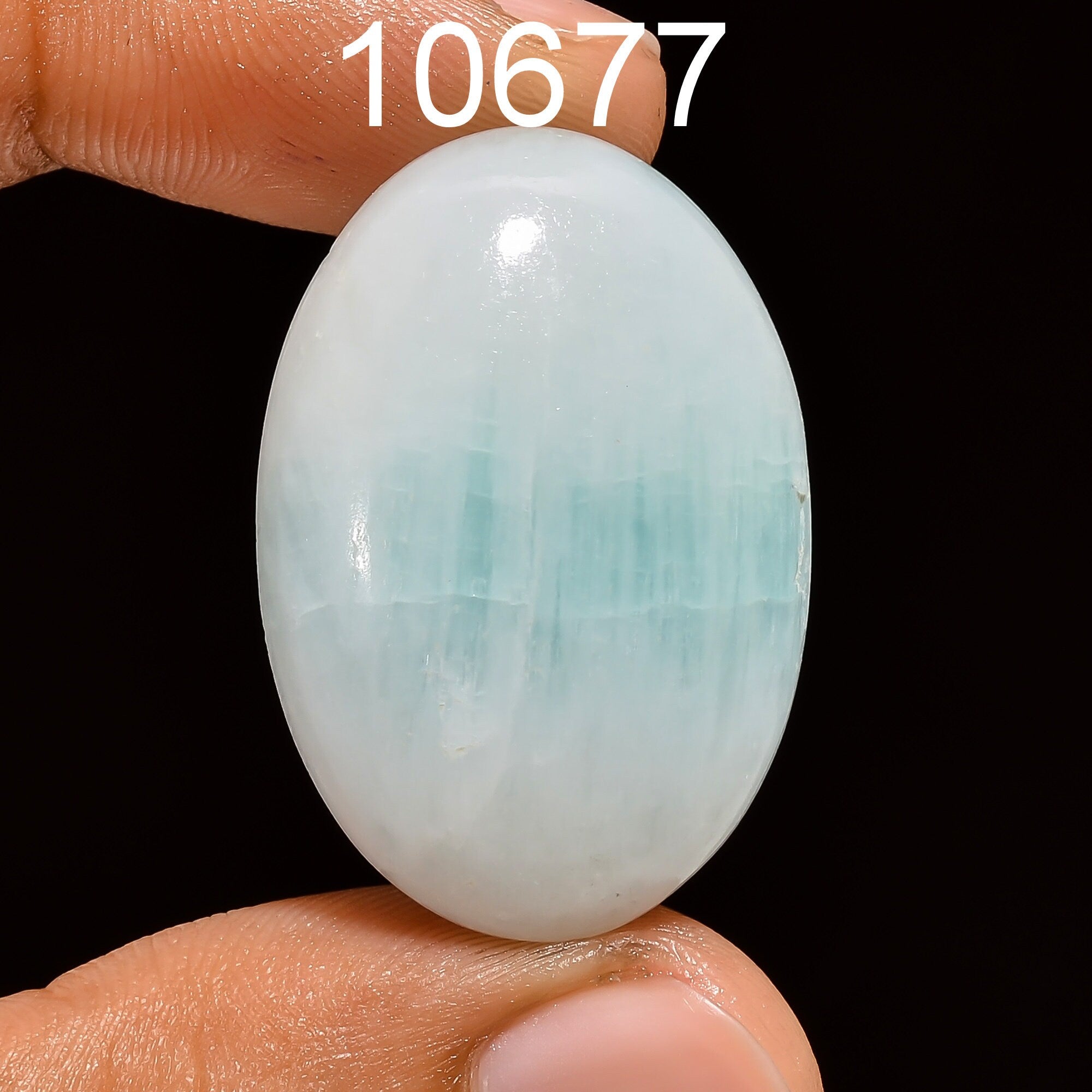 AAA Blue Aragonite Cabochon, Loose Gemstone, Jewelry Making - image 5