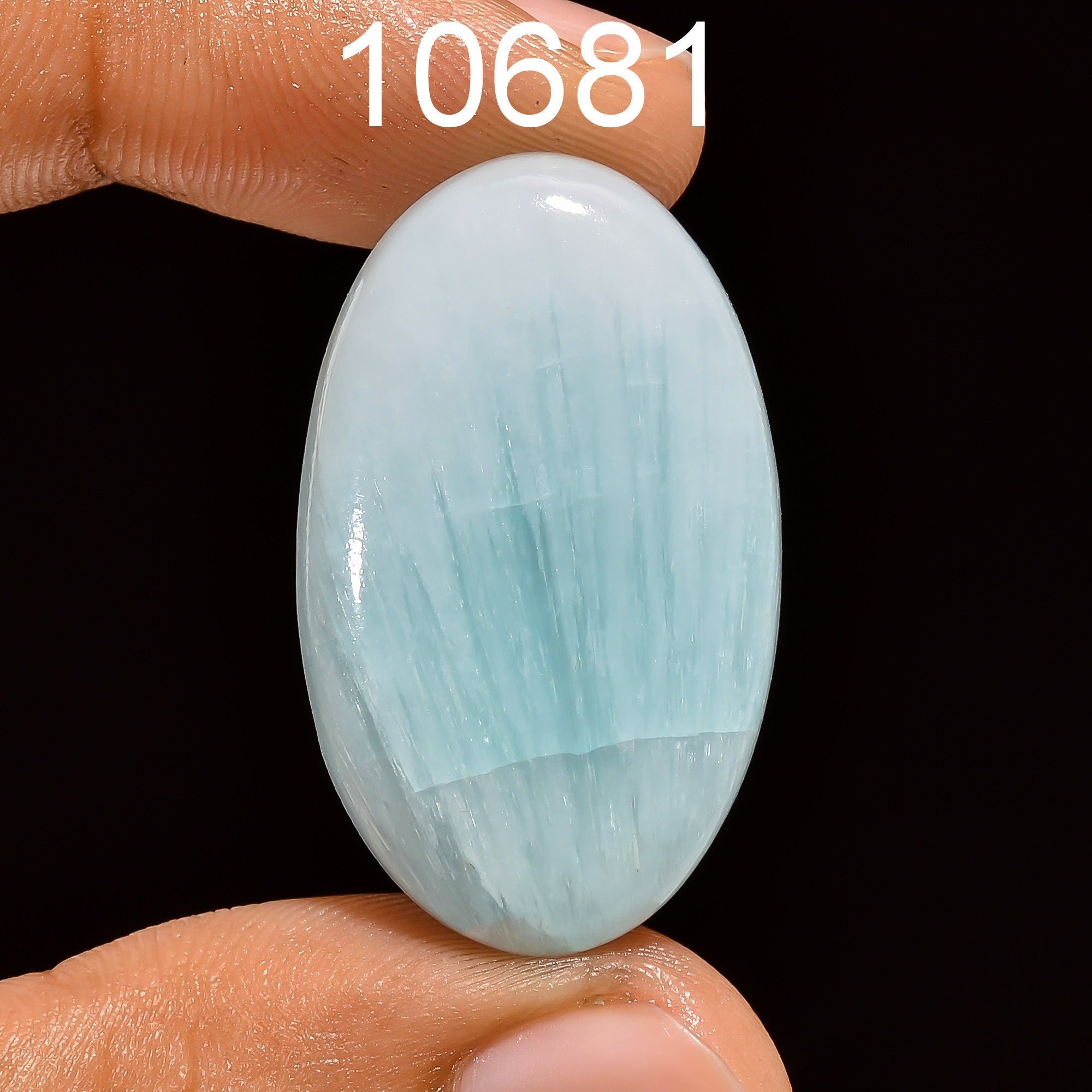 AAA Blue Aragonite Cabochon, Loose Gemstone, Jewelry Making - image 8